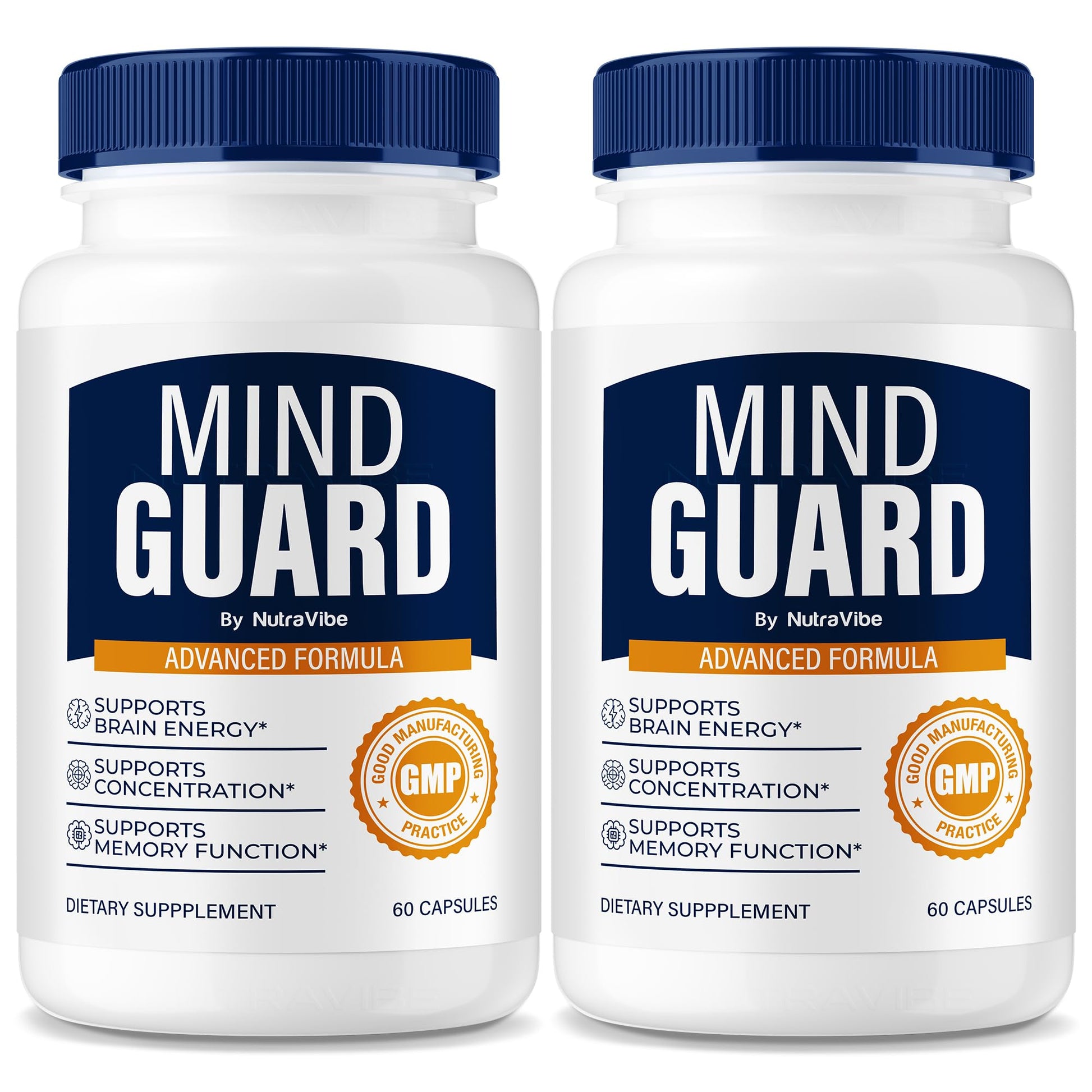 NutraVibe Mind Guard Daily Focus & Memory Support Capsules 120