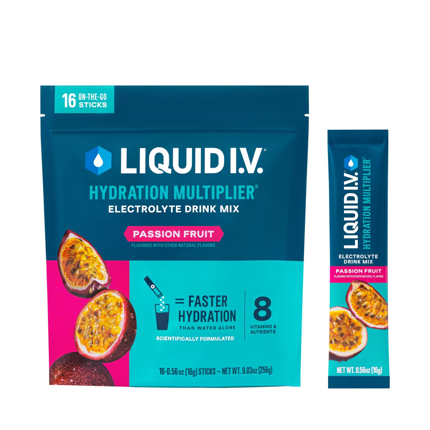 Liquid I.V. Hydration Multiplier Passion Fruit Powder 9.03 oz