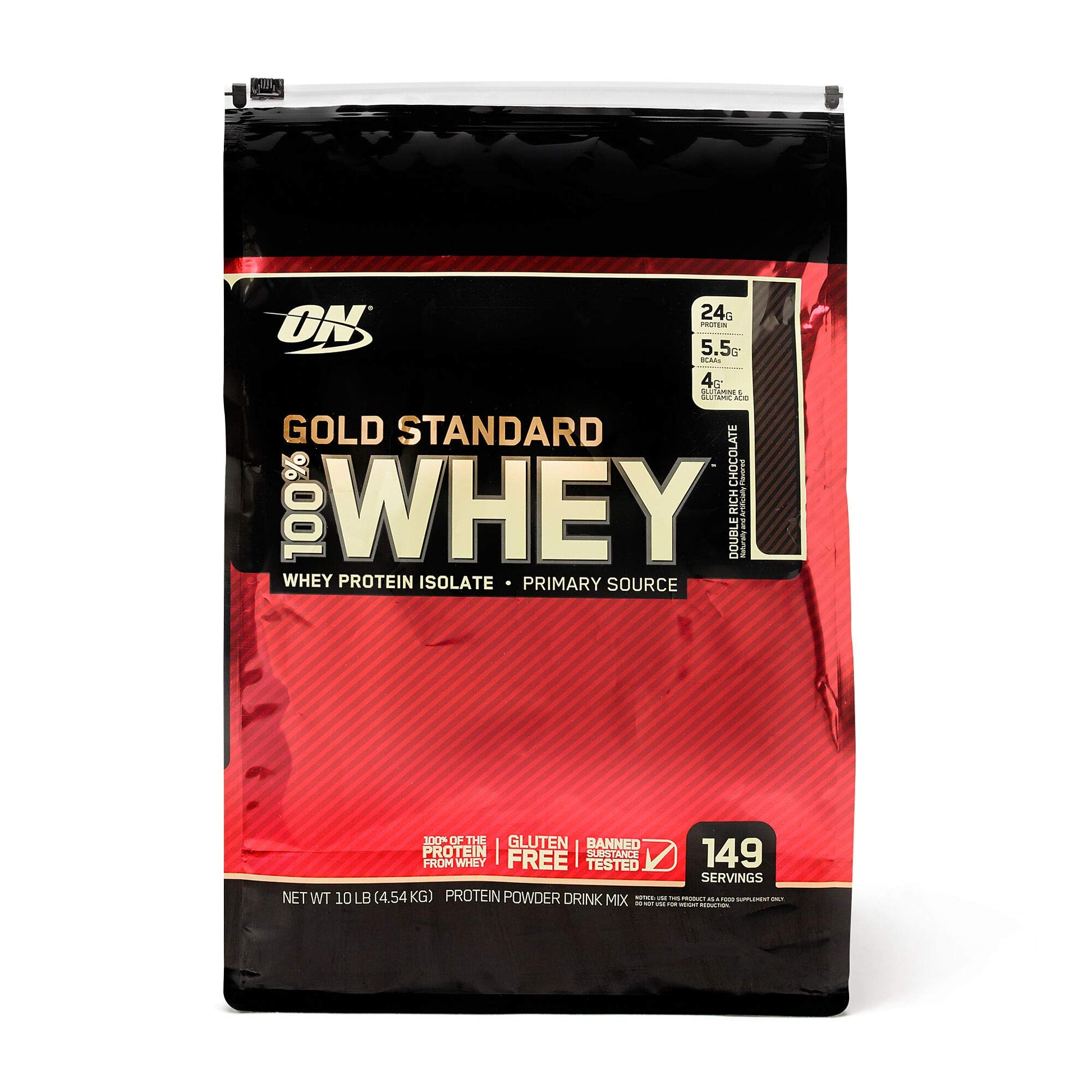 Optimum Nutrition 100% Whey Gold Standard Protein Powder, Chocolate, 160 Servings