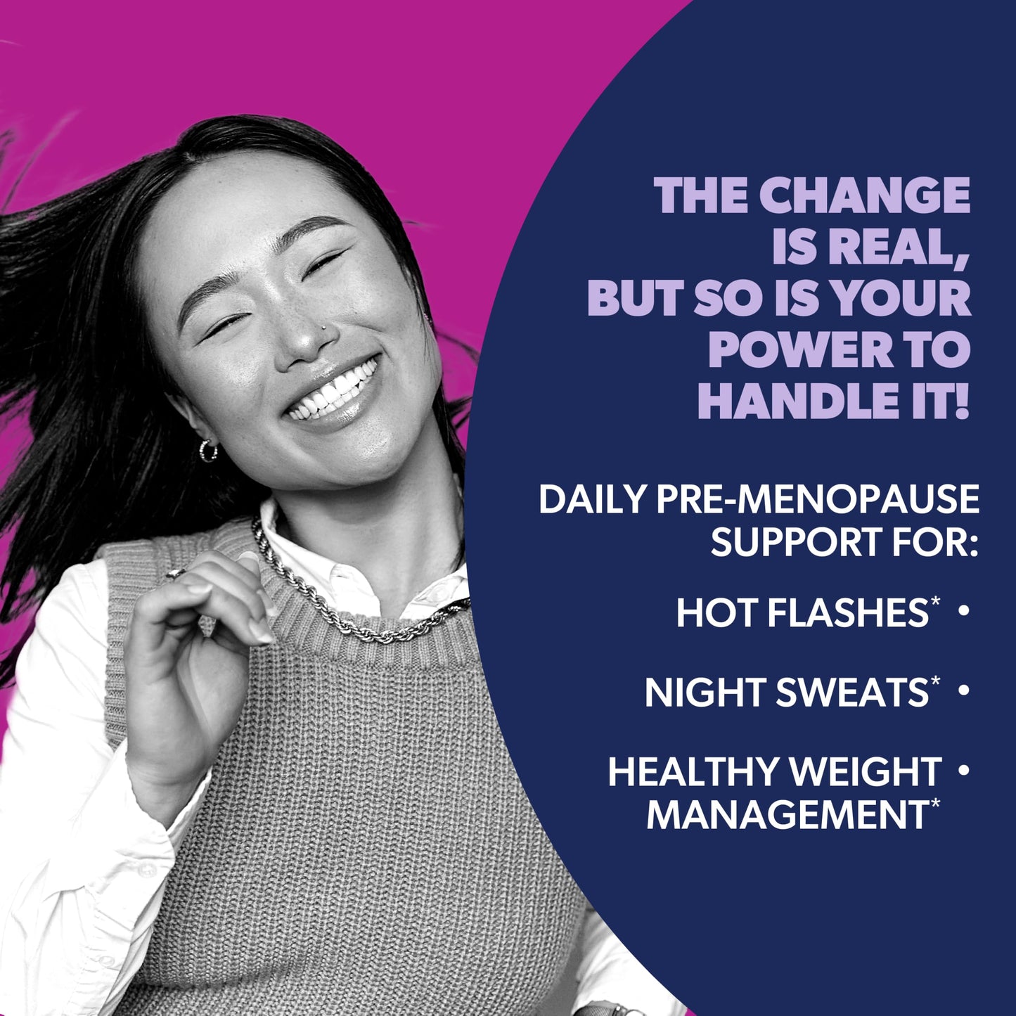 AZO Daily Pre-Menopause Relief Perimenopause Supplements for Women, Hot Flash and Night Sweat Support, Healthy Weight Management, 12 Capsules