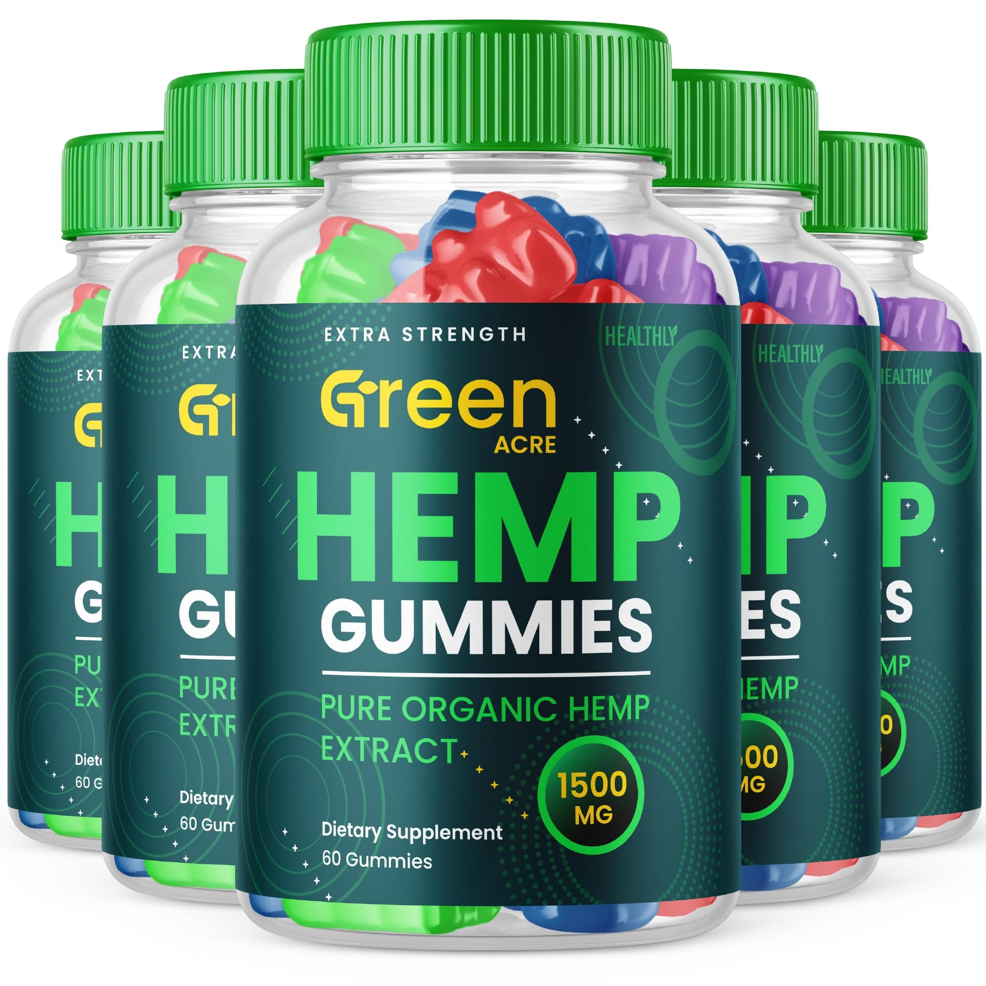 Purvia Green Acre Hemp Gummies (Gummy) 300 Gummies