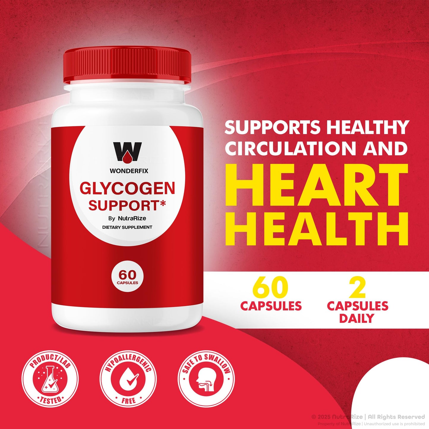 NutraRize Wonderfix Glycogen Support Capsules 120 Capsules