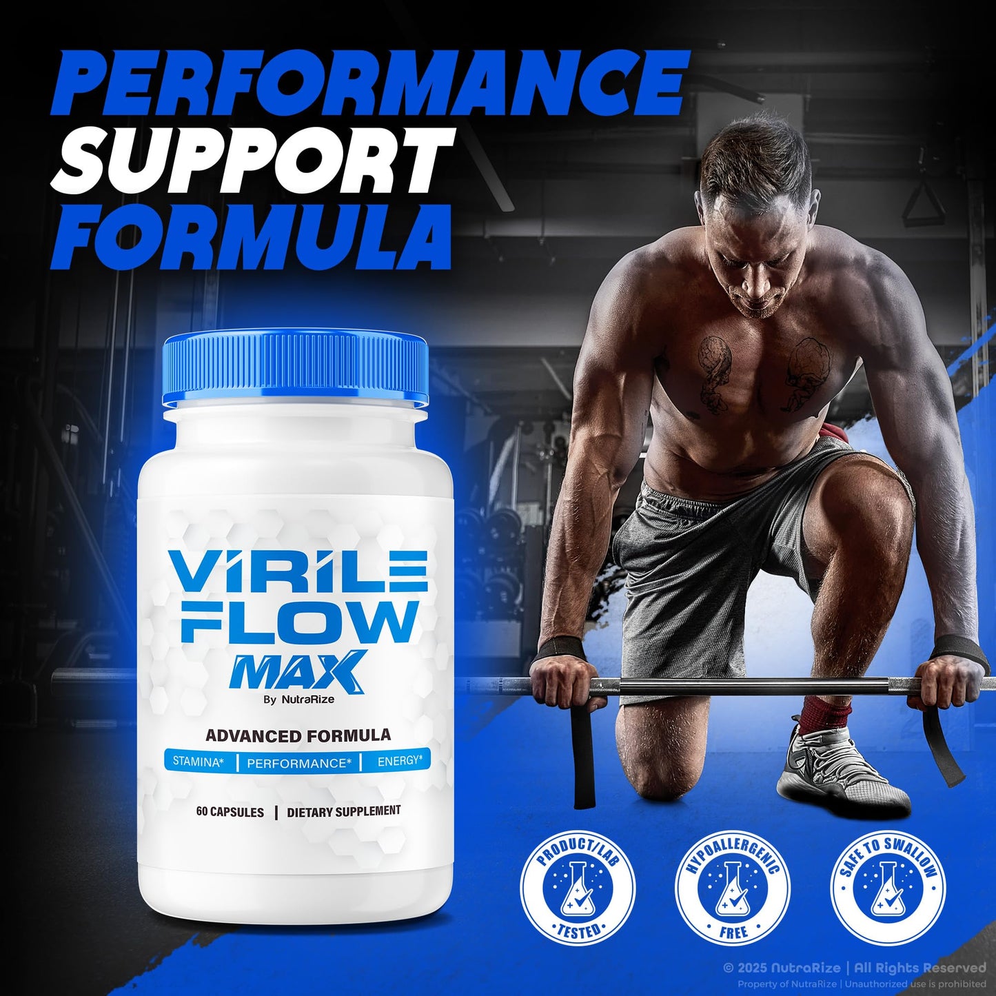 NutraRize Virile Flow Max 300 Capsules