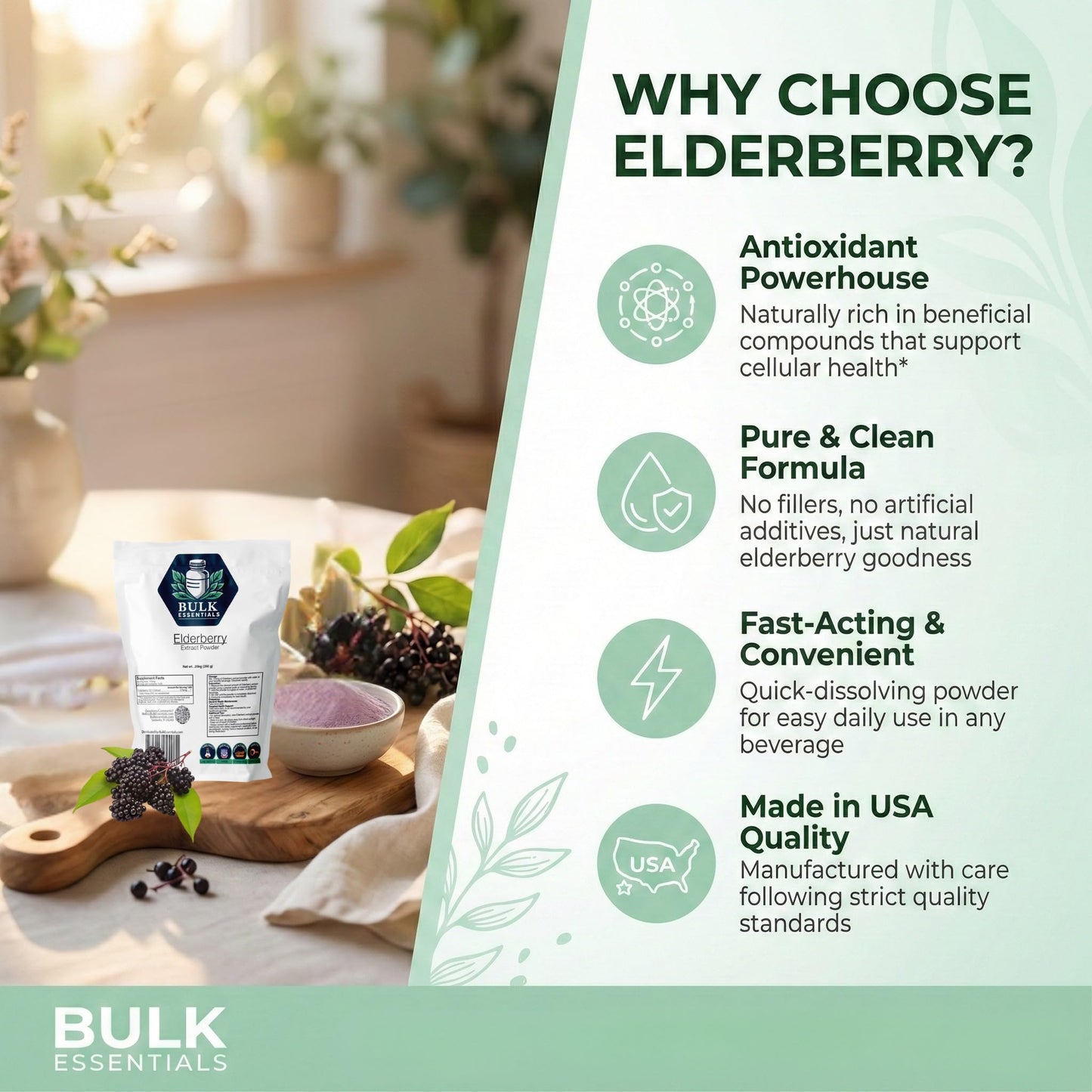 Bulk Essentials Elderberry Extract Powder 8.81 Ounce