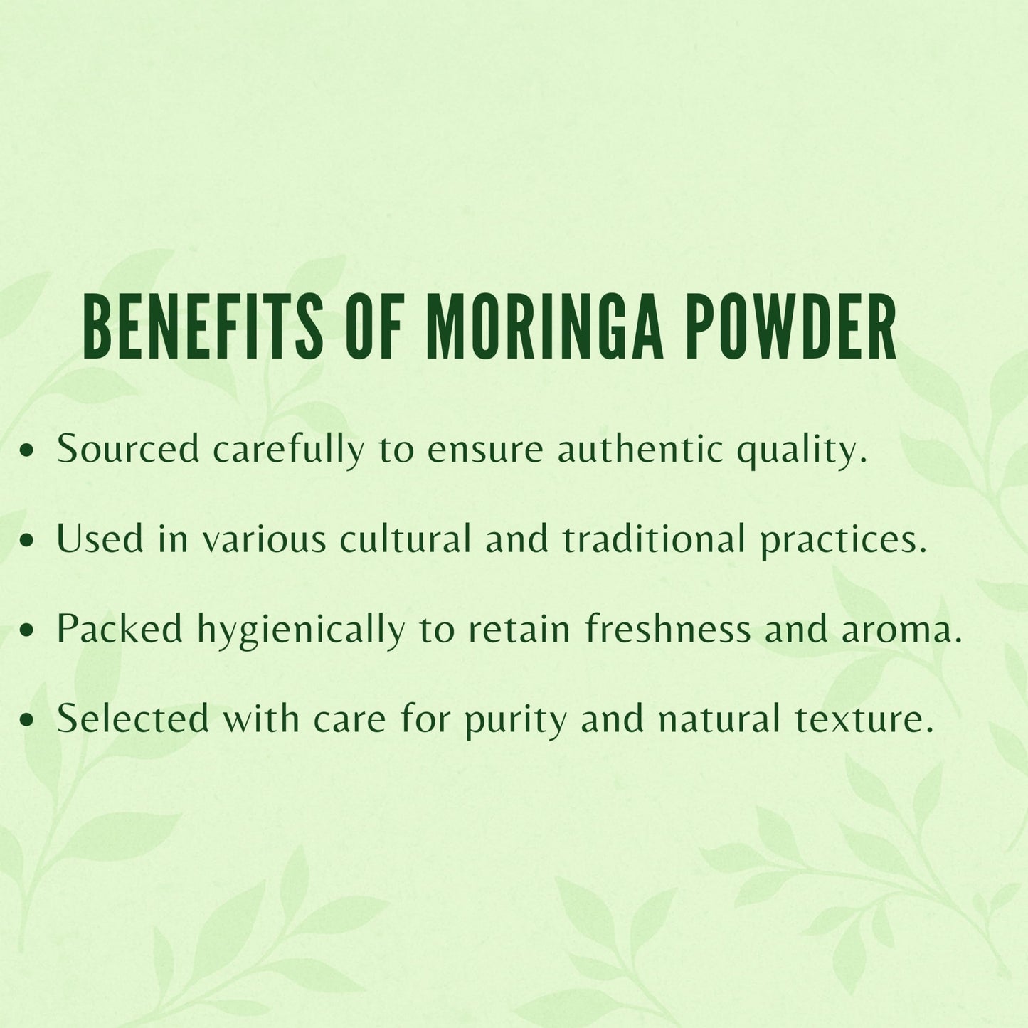 AYURVEDASHREE Moringa Leaf Powder 50 Gm, 1.76 oz