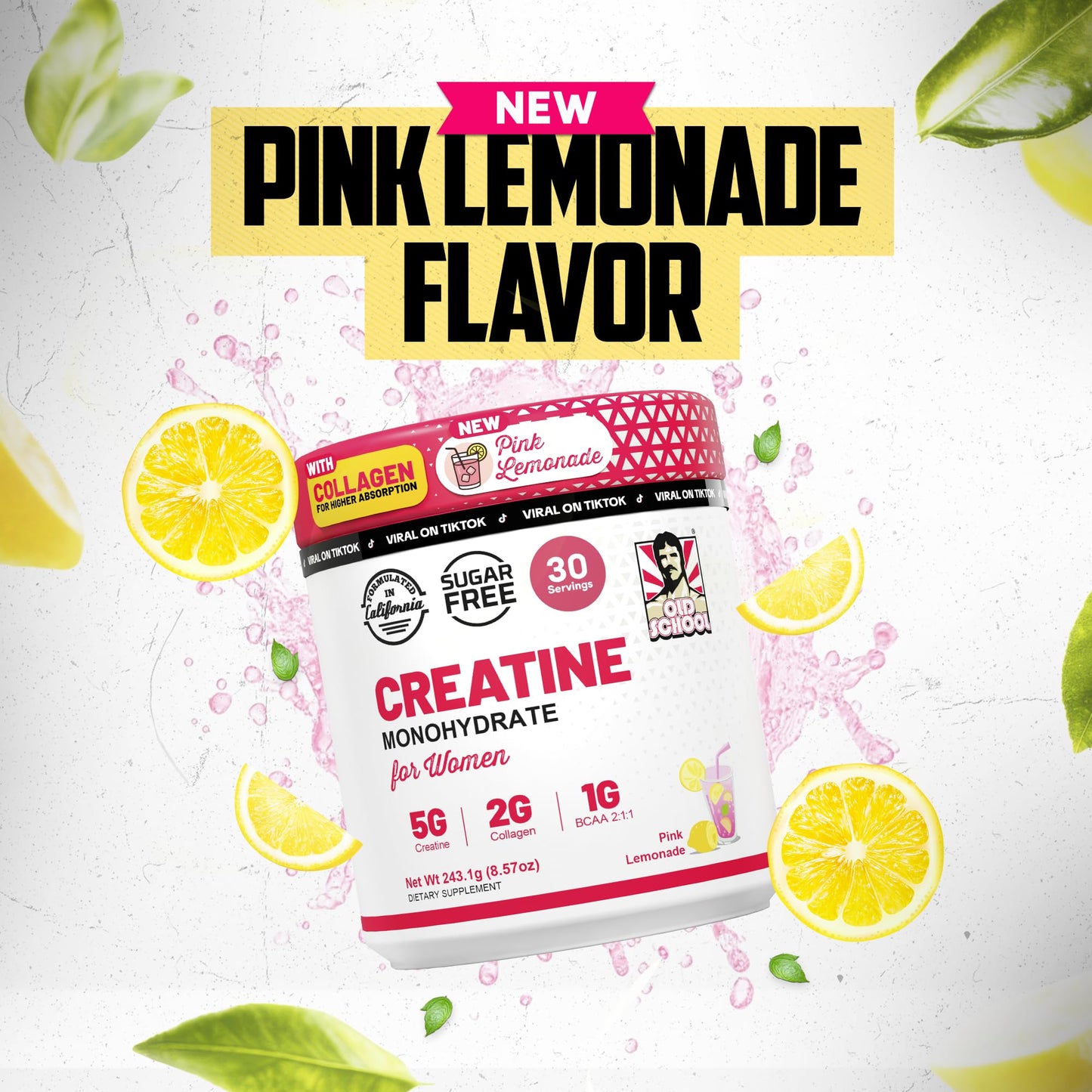 Old School Labs Creatine for Women Powder 8.57 Ounce