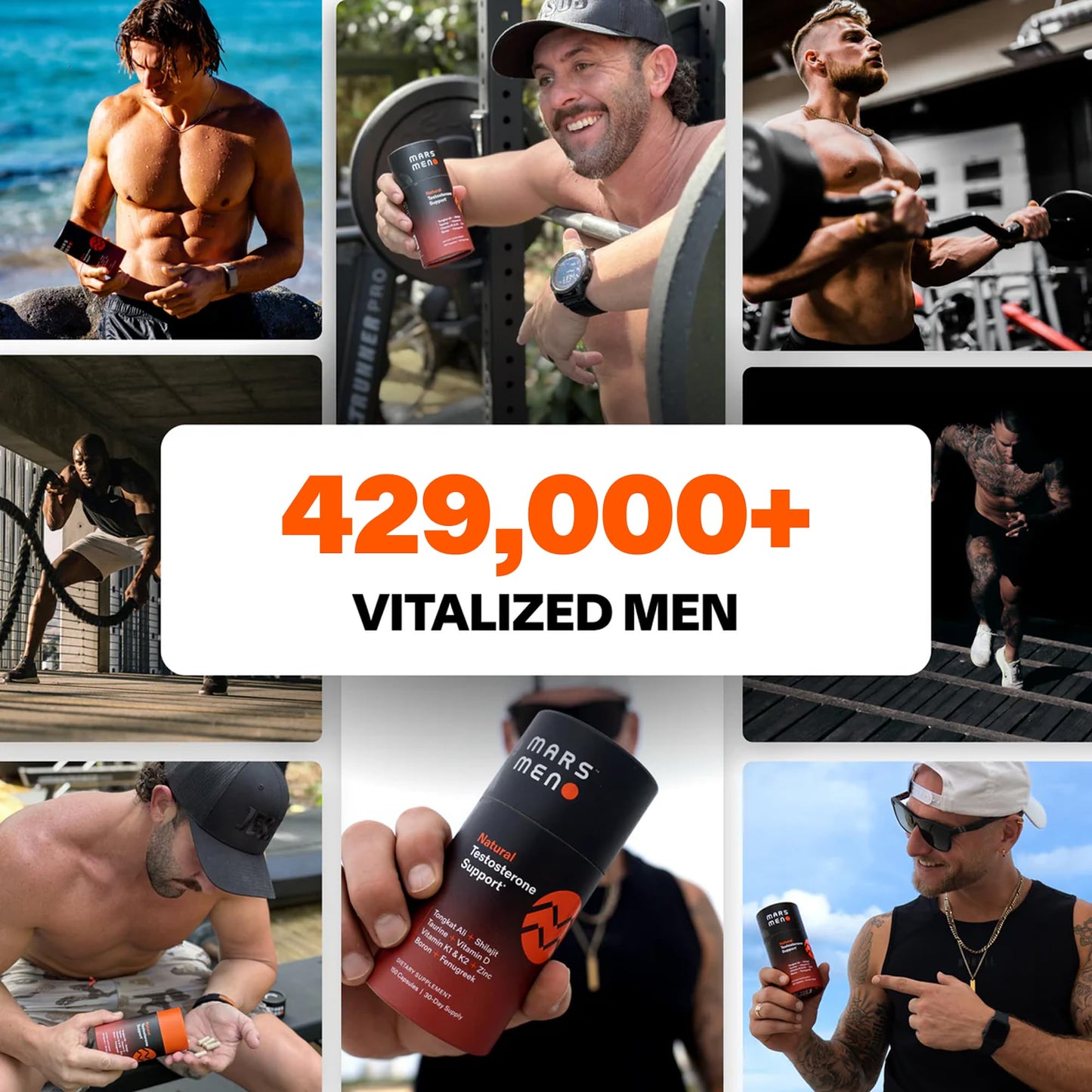 MARS MEN Testosterone Booster for Men 150 Capsules