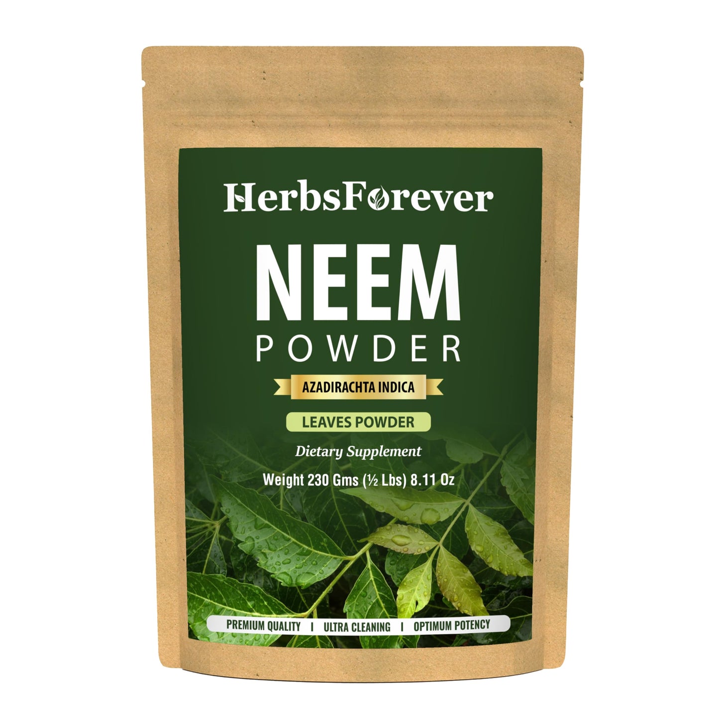 Herbsforever Neem Azadirachta Indica Powder 8.11 Ounce