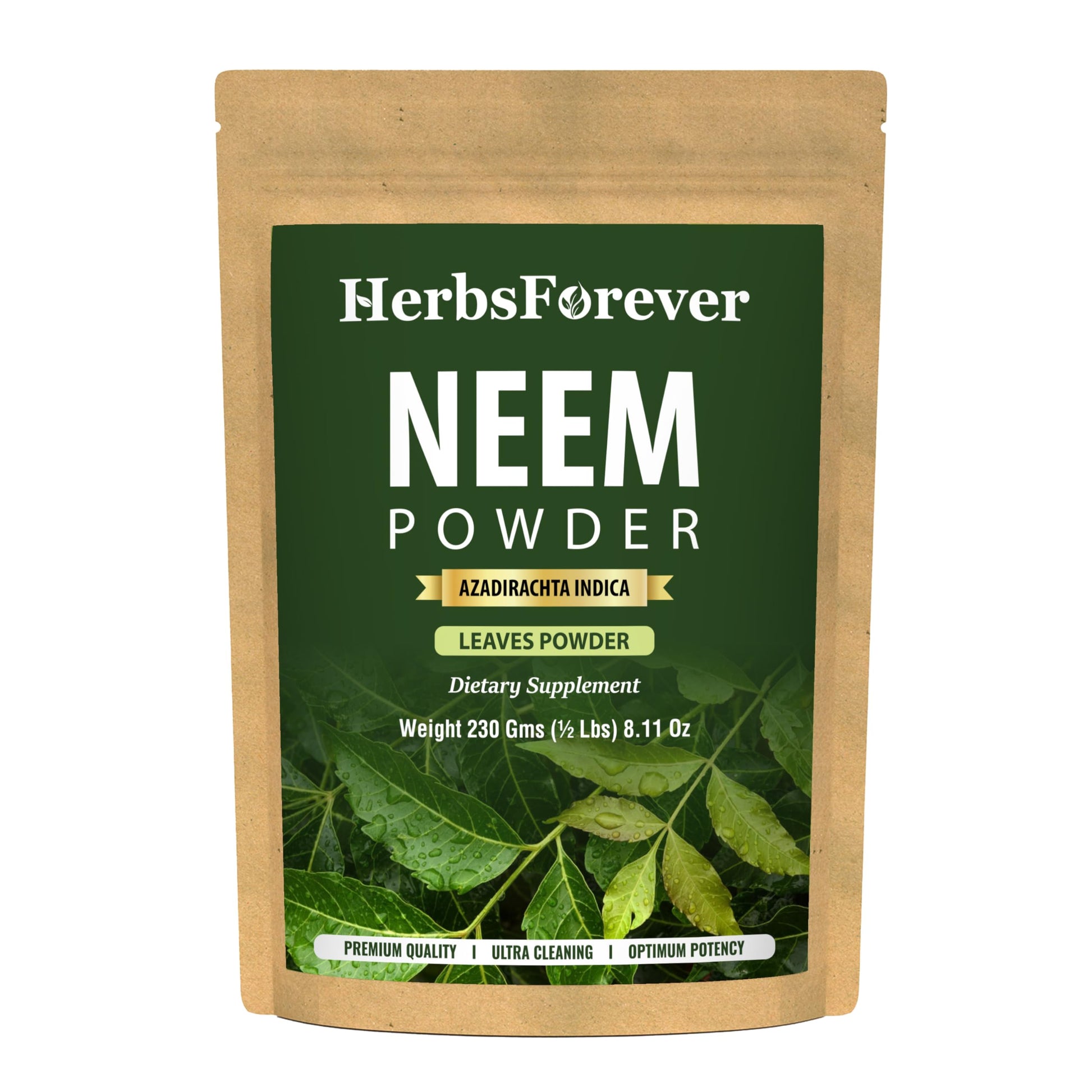 Herbsforever Neem Azadirachta Indica Powder 8.11 Ounce