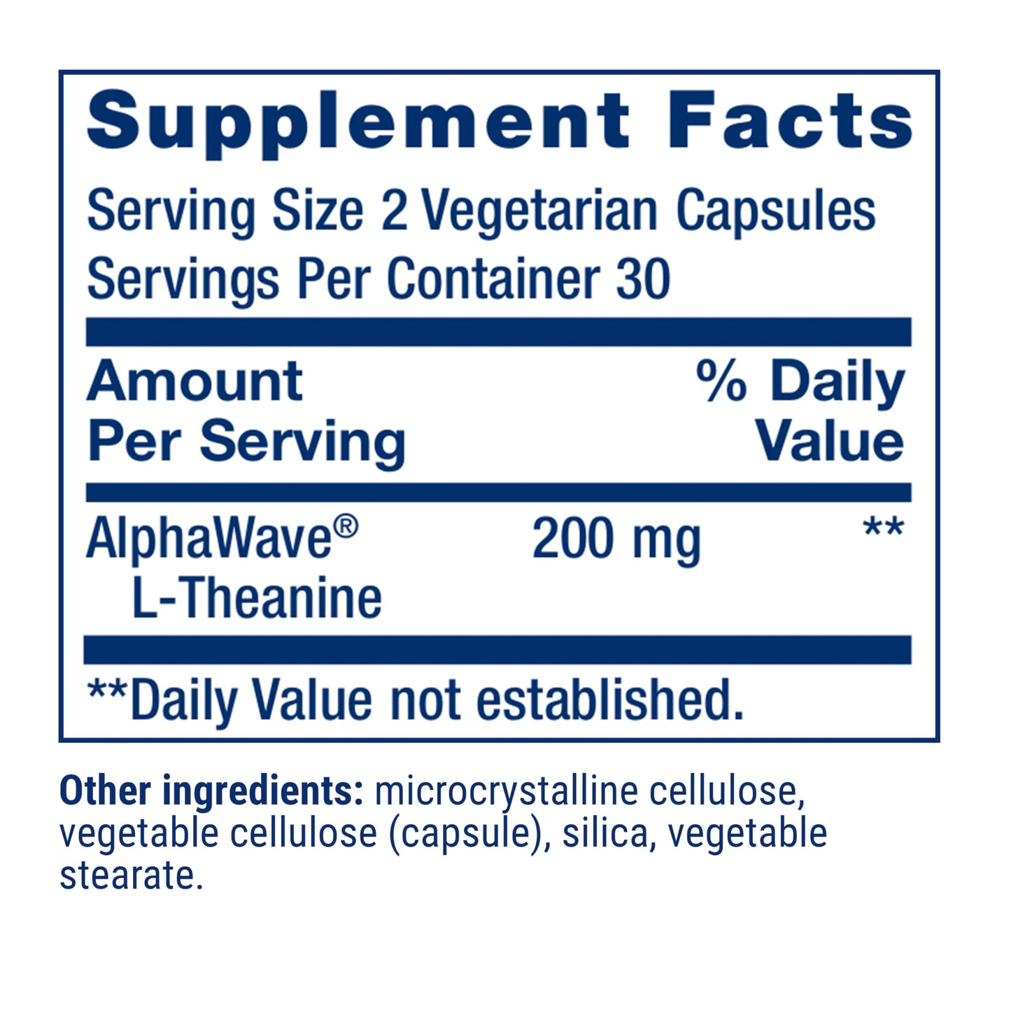 Life Extension L-Theanine 200 mg Capsule, 60 Capsules