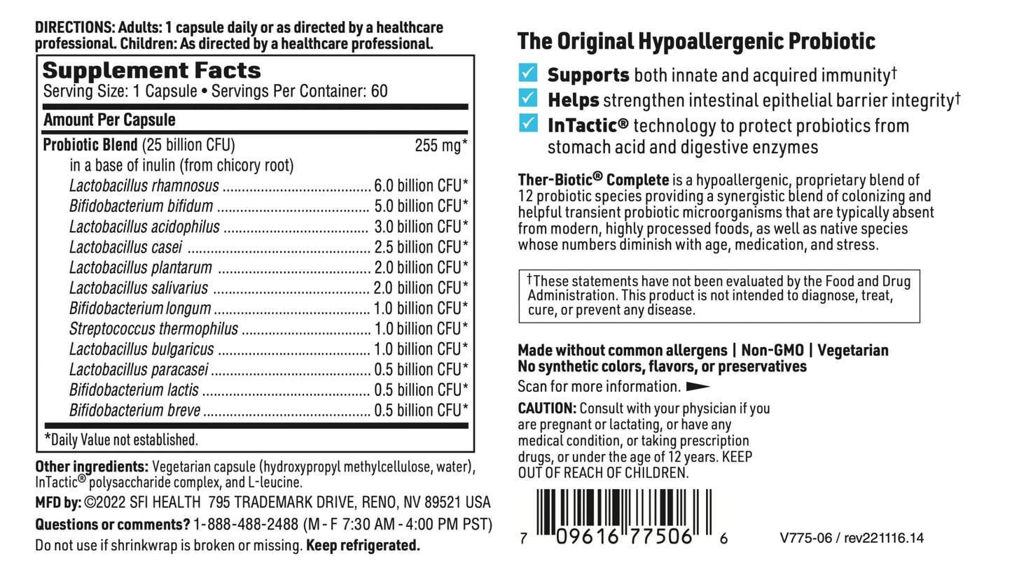 SFI Health Ther-Biotic Complete Capsule 120