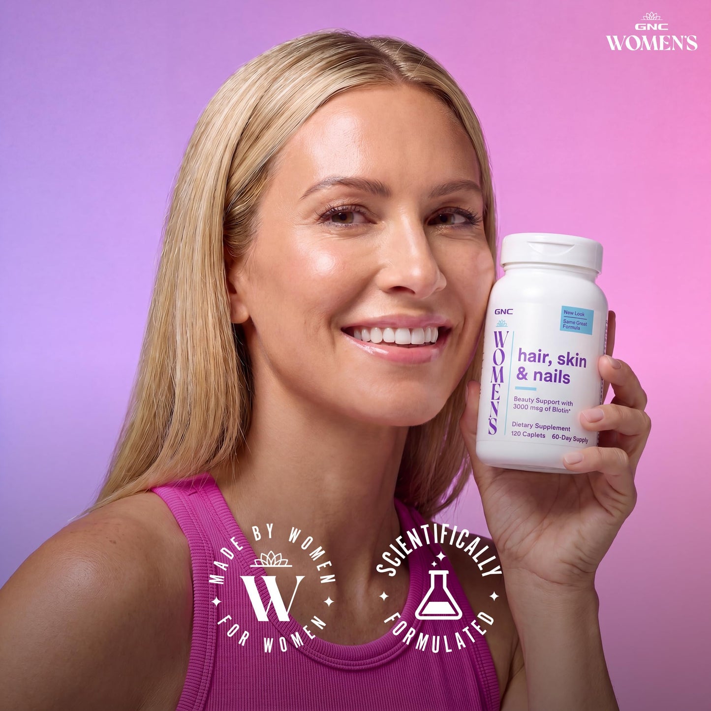 GNC Women's Hair, Skin & Nails Caplets 120