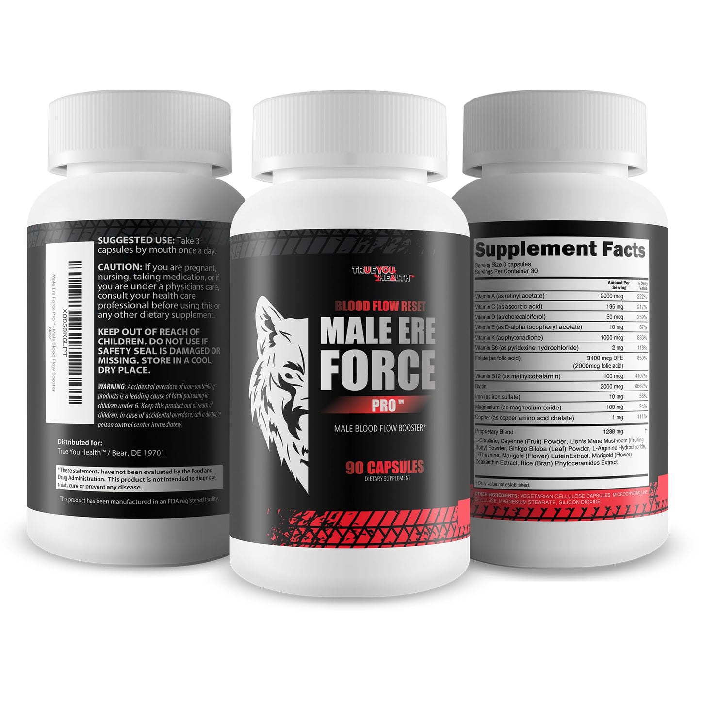 True You Health Male Ere Force Pro Capsule 90 Count