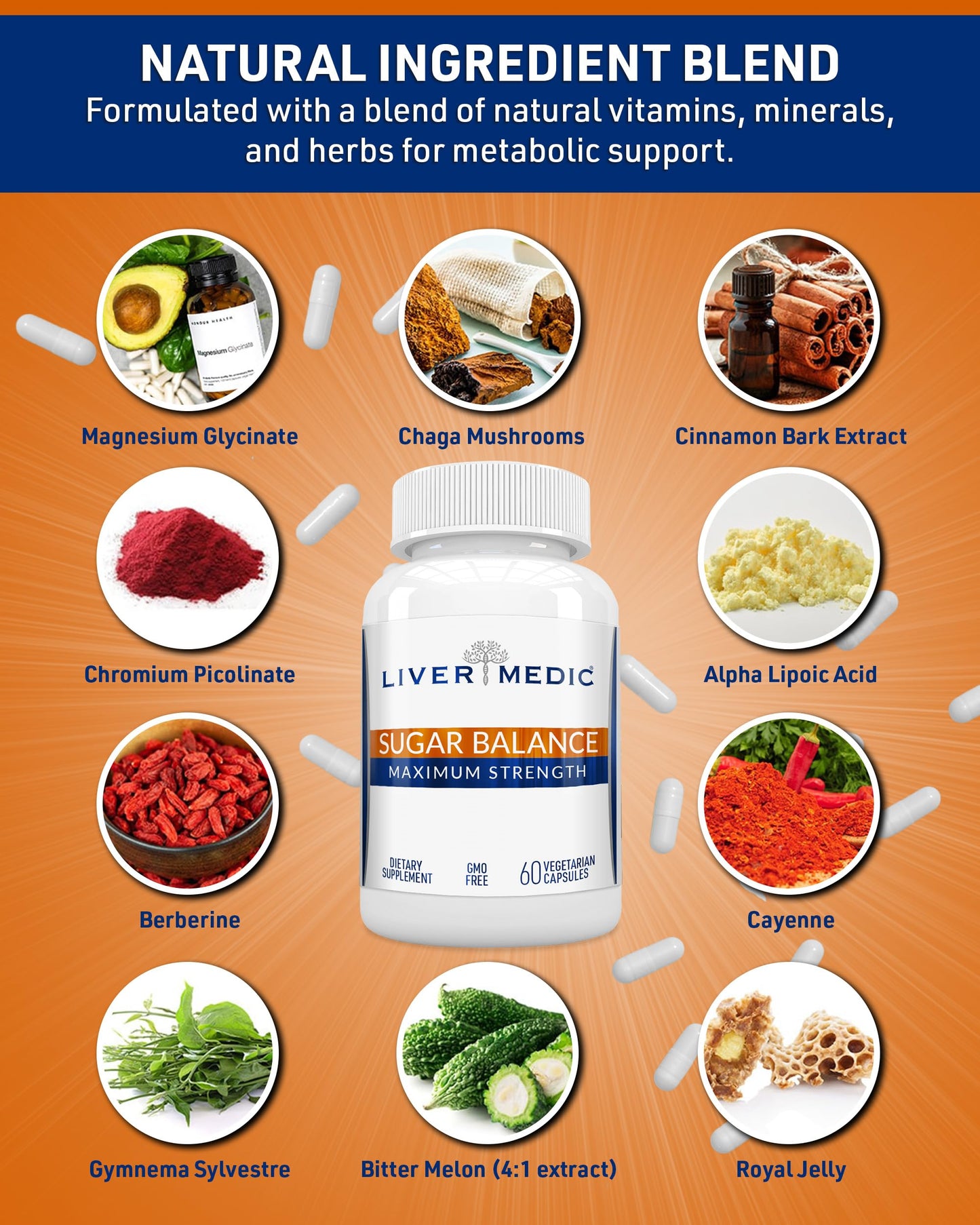 Liver Medic Blood Sugar Complex Capsule 120 Capsules