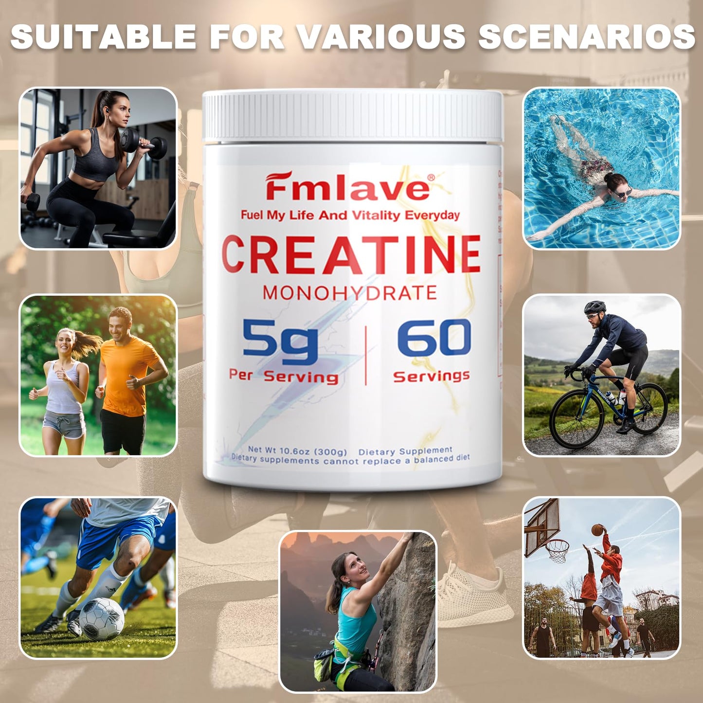 Dr. HR Creatine Monohydrate Powder 10.58 Ounce