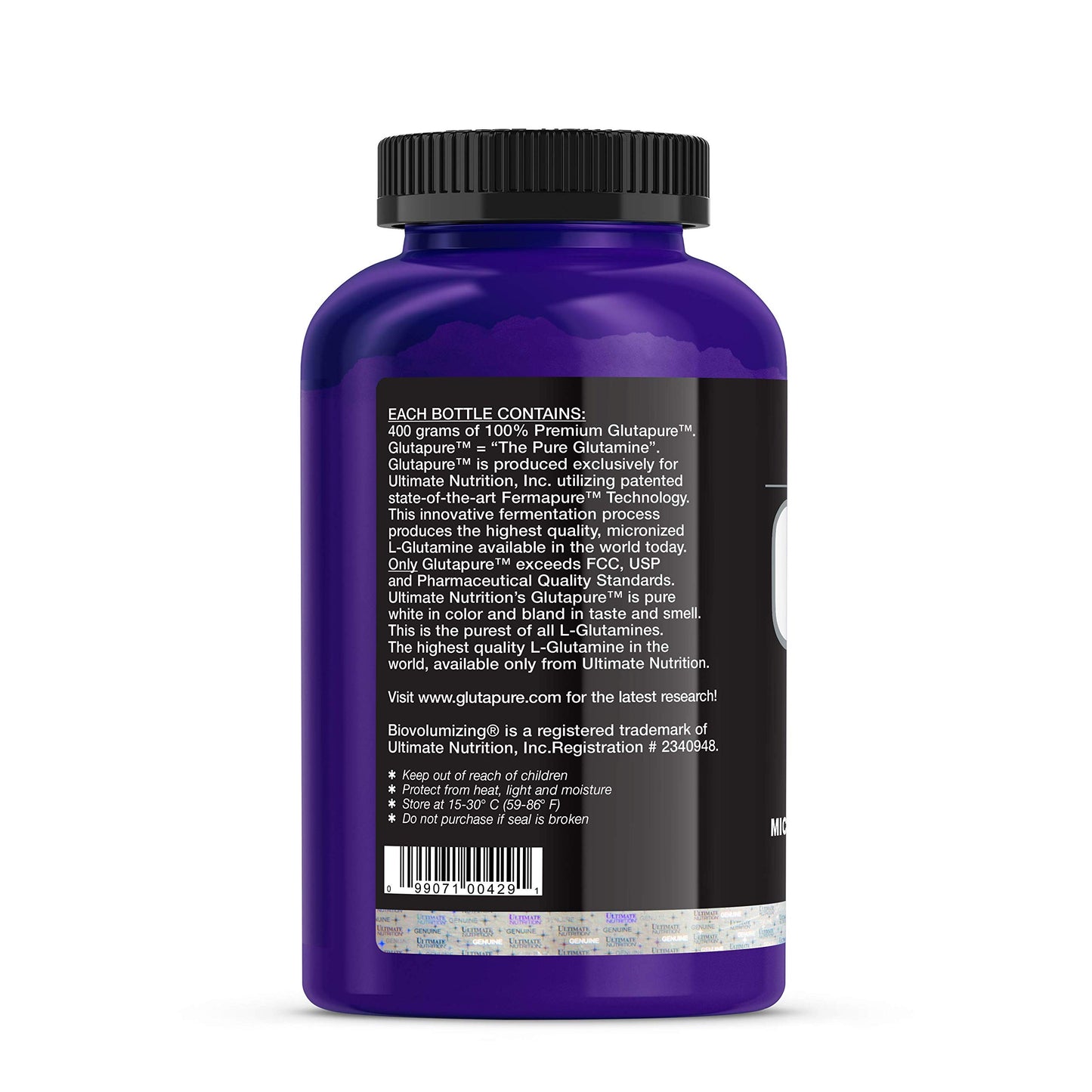 Ultimate Nutrition Glutapure 5000mg Biovolumizing L-Glutamine Capsule, 80 Capsules