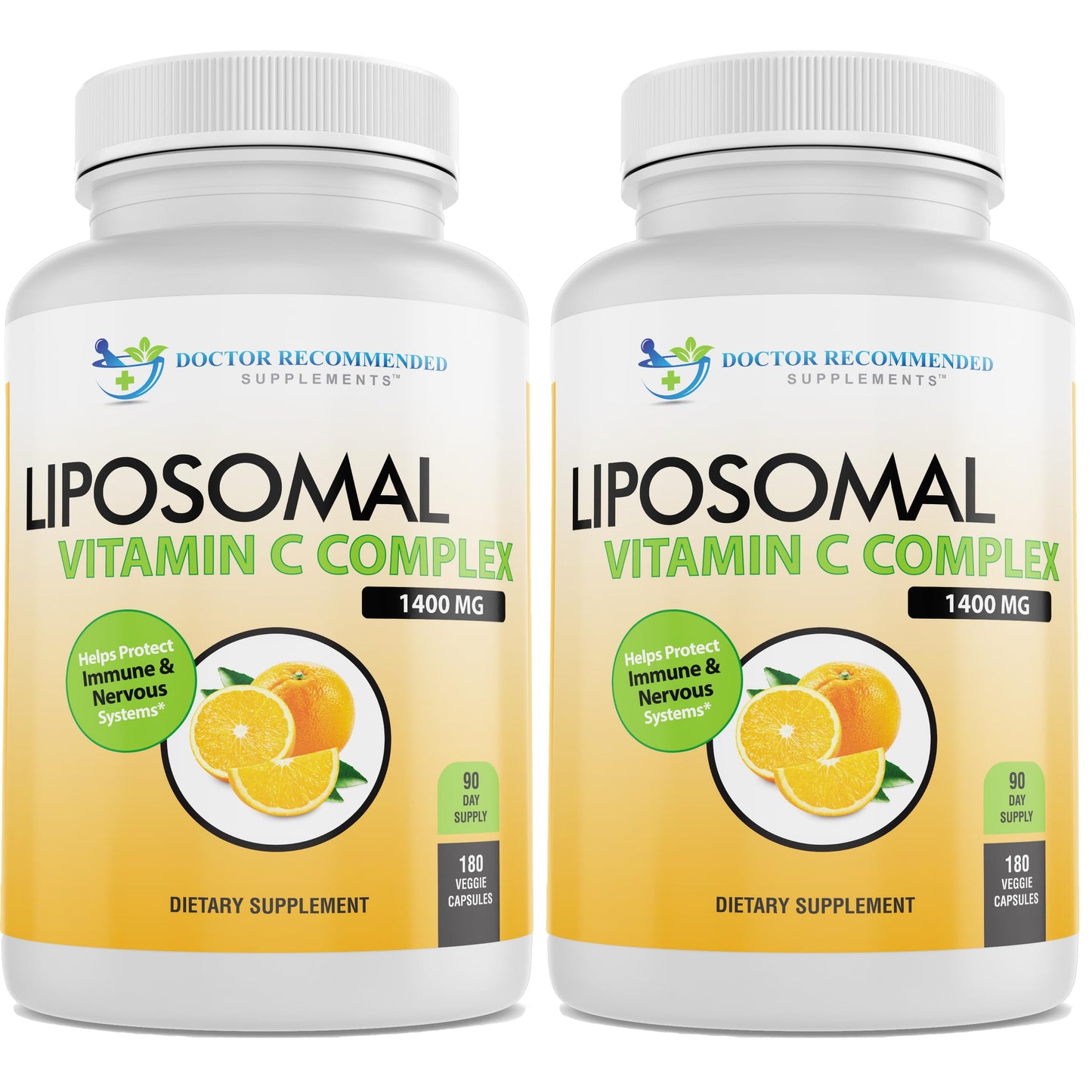 DOCTOR RECOMMENDED SUPPLEMENTS Liposomal Vitamin C 1400mg Per Serving - High Absorption Ascorbic Acid, Lypo-Spheric Vitamin C Complex Immune Support Supplement w/ Powerful Antioxidants and Collagen Booster Capsules 360