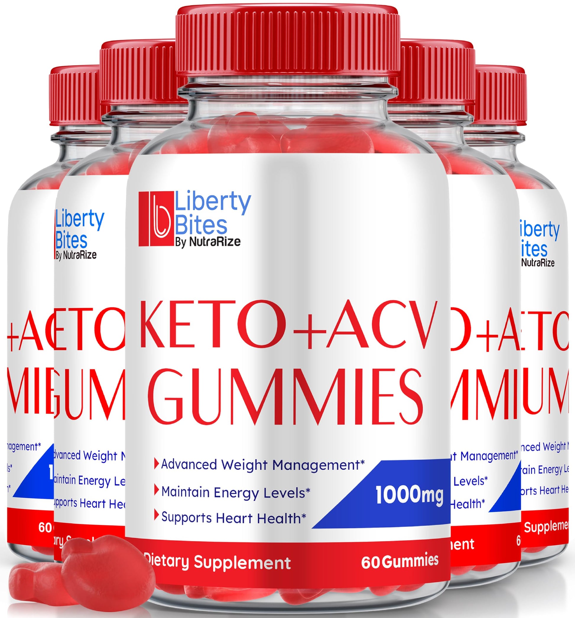 NutraRize Liberty Bites Keto ACV Gummies 300 Gummies