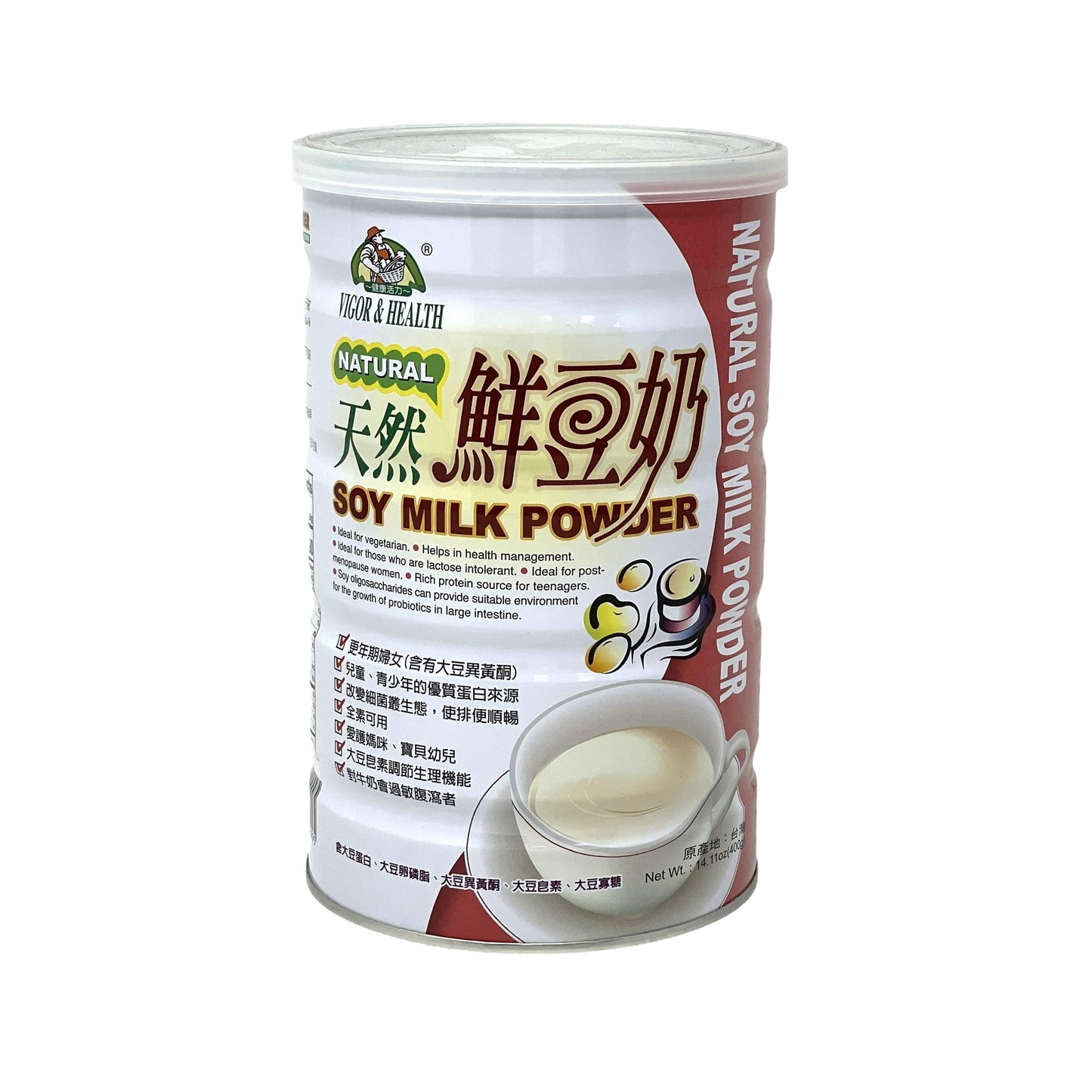 Vigor & Health Soy Milk Powder 14.1 oz Pack of 1