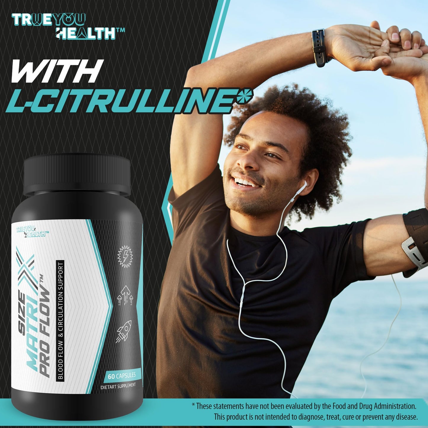 True You Health Size Matrix Pro Flow Capsule, 60 Count
