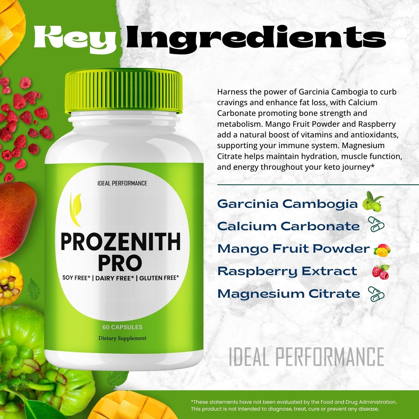 IDEAL PERFORMANCE Prozenith Pink Salt Capsules 120 Capsules