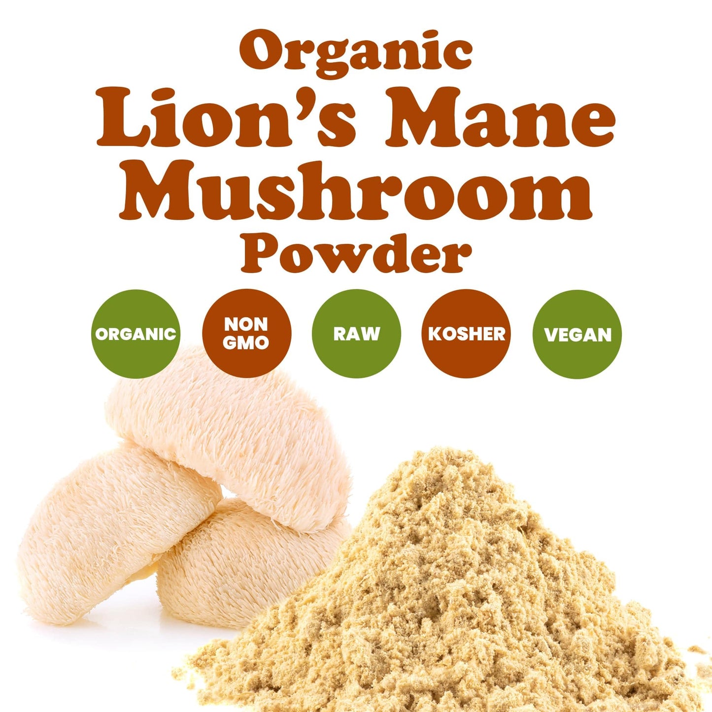 Food to Live Organic Lion's Mane Mushroom Powder, 256 Ounce