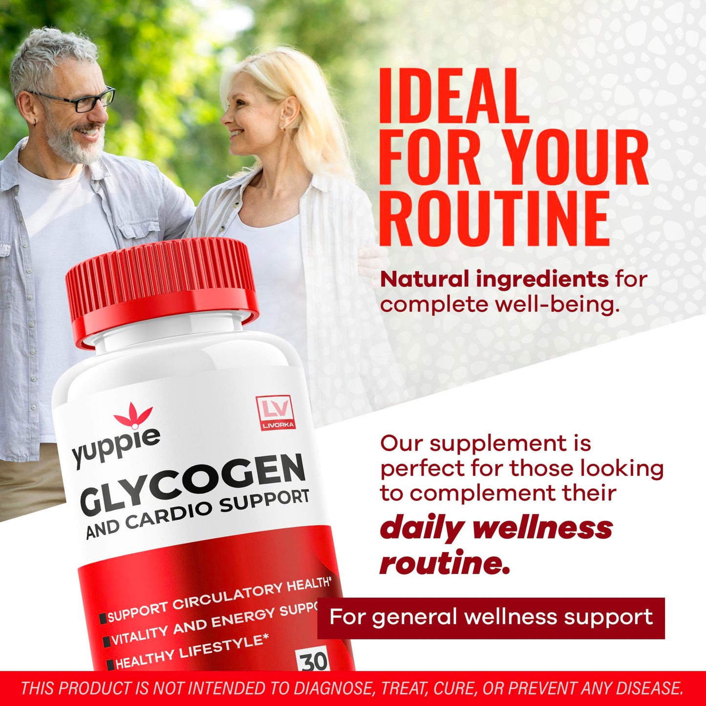LIVORKA Yuppie Glycogen Capsules, 150 Capsules