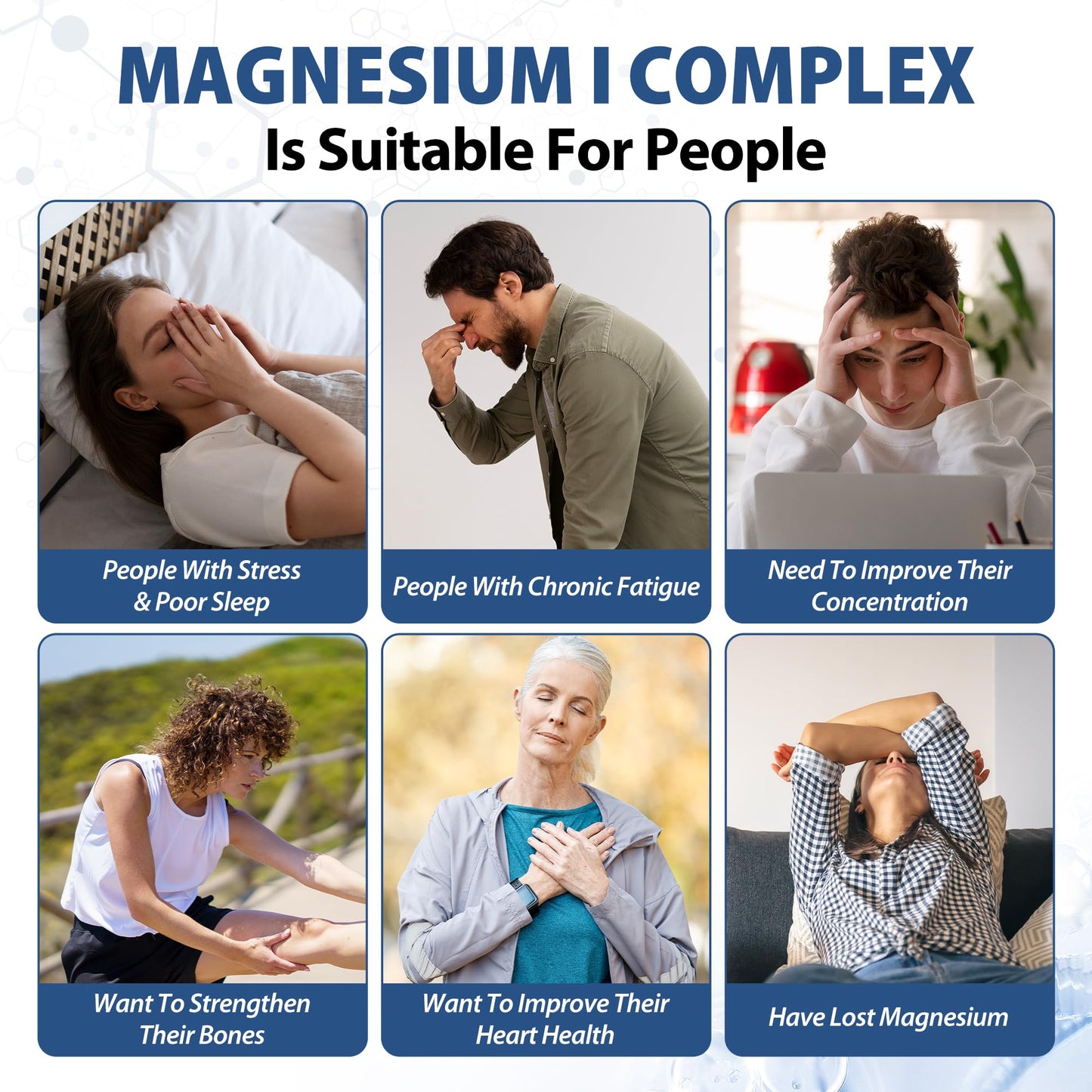 Purpleaf Magnesium Complex Softgels 1000mg 8-in-1 Formula 120 Count
