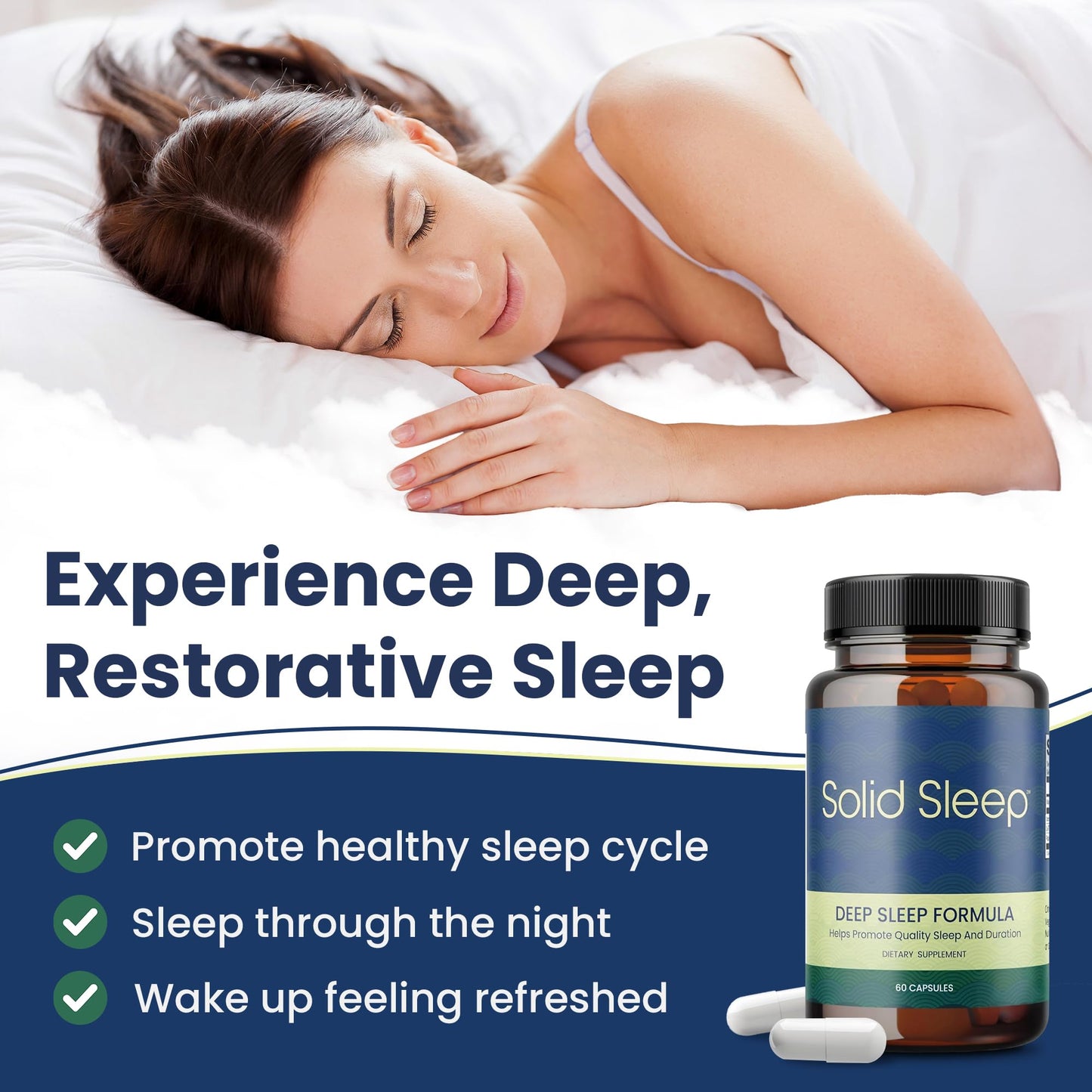Solid Sleep Deep Sleep Formula Capsules 60 Count