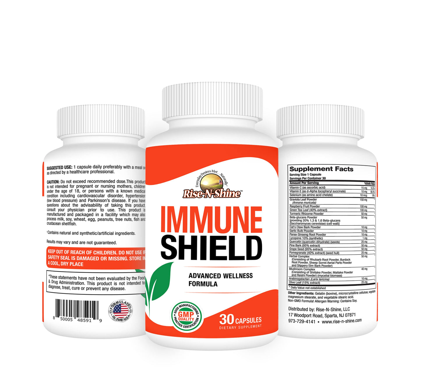 Rise-N-Shine Immune Shield Capsule 30 Count