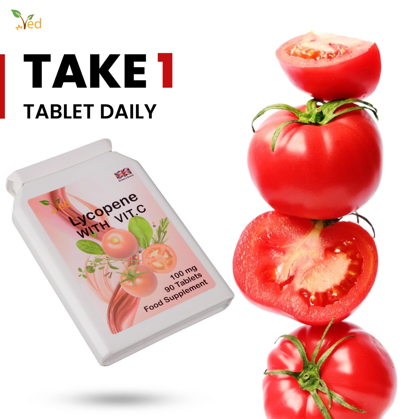 Ved Lycopene Supplement 100mg Tablet 180 Tablets