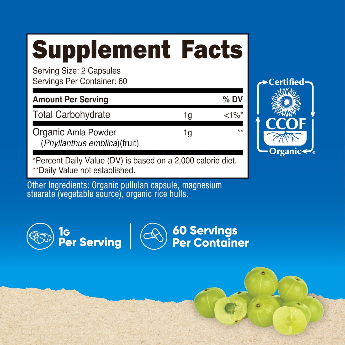 Nutricost Amla 1000mg Capsules, 120 Count