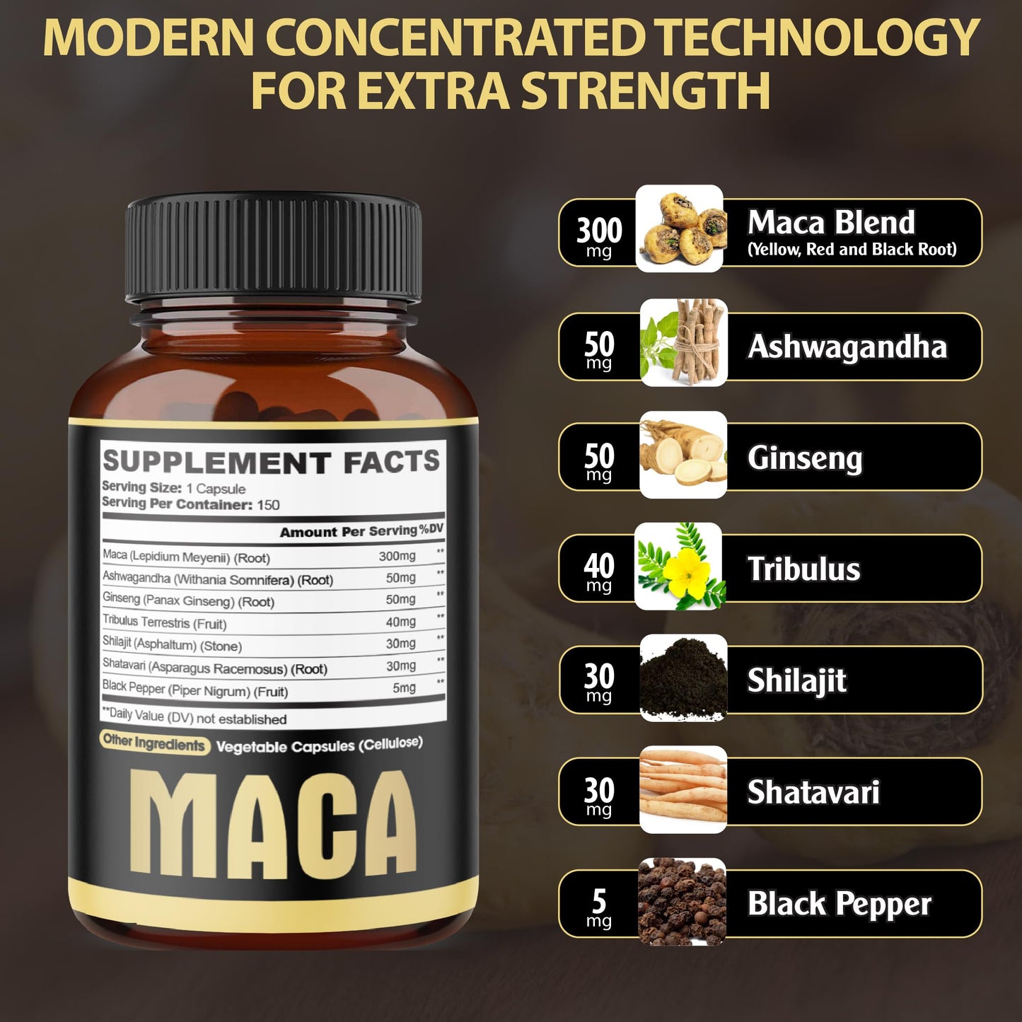 agobi 7in1 Premium Maca Root 150 Capsules