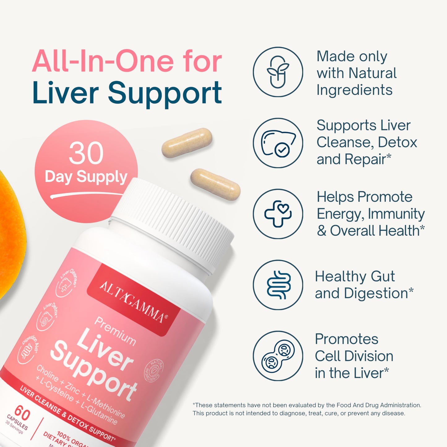 ALTAGAMMA Liver Support Supplement Capsule 60 Capsules