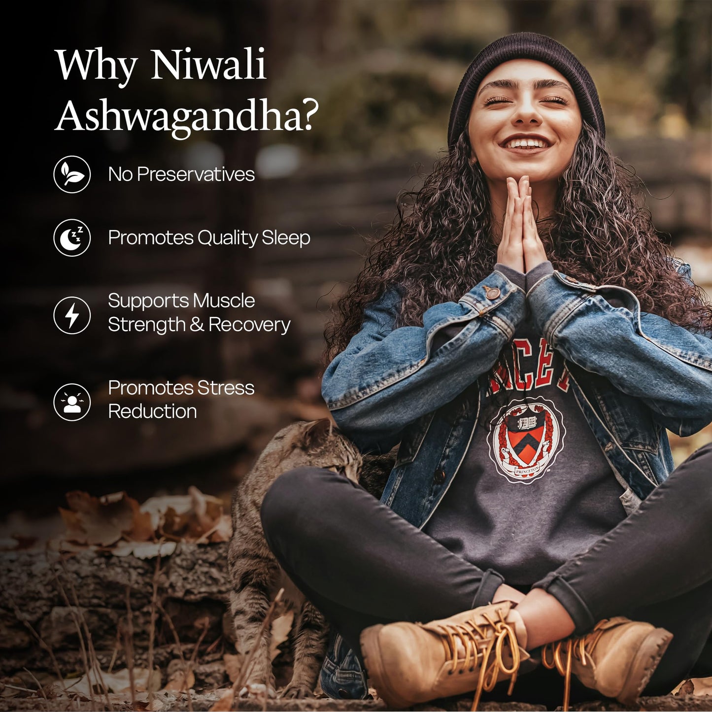 NIWALI Organic Ashwagandha Capsules 1405 mg Extra Strength 60 Capsules