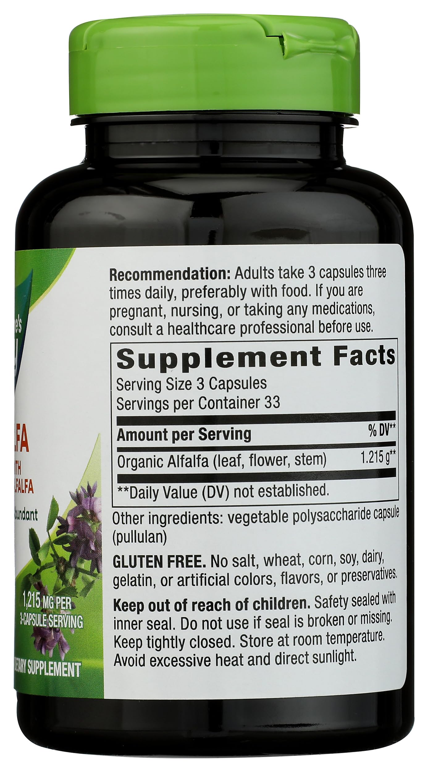 Nature's Way Alfalfa Capsule 100 Count