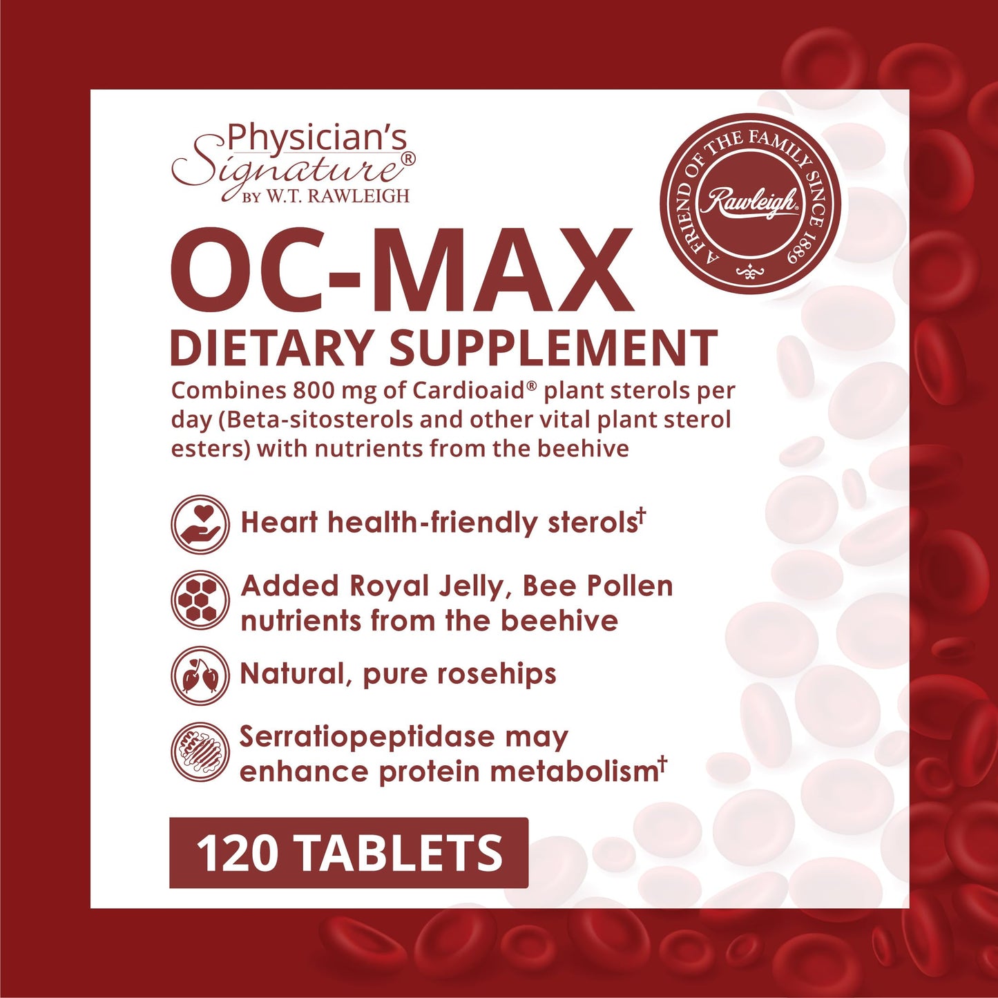 Rawleigh OC-MAX Heart Health Formula Tablet, 120 Count