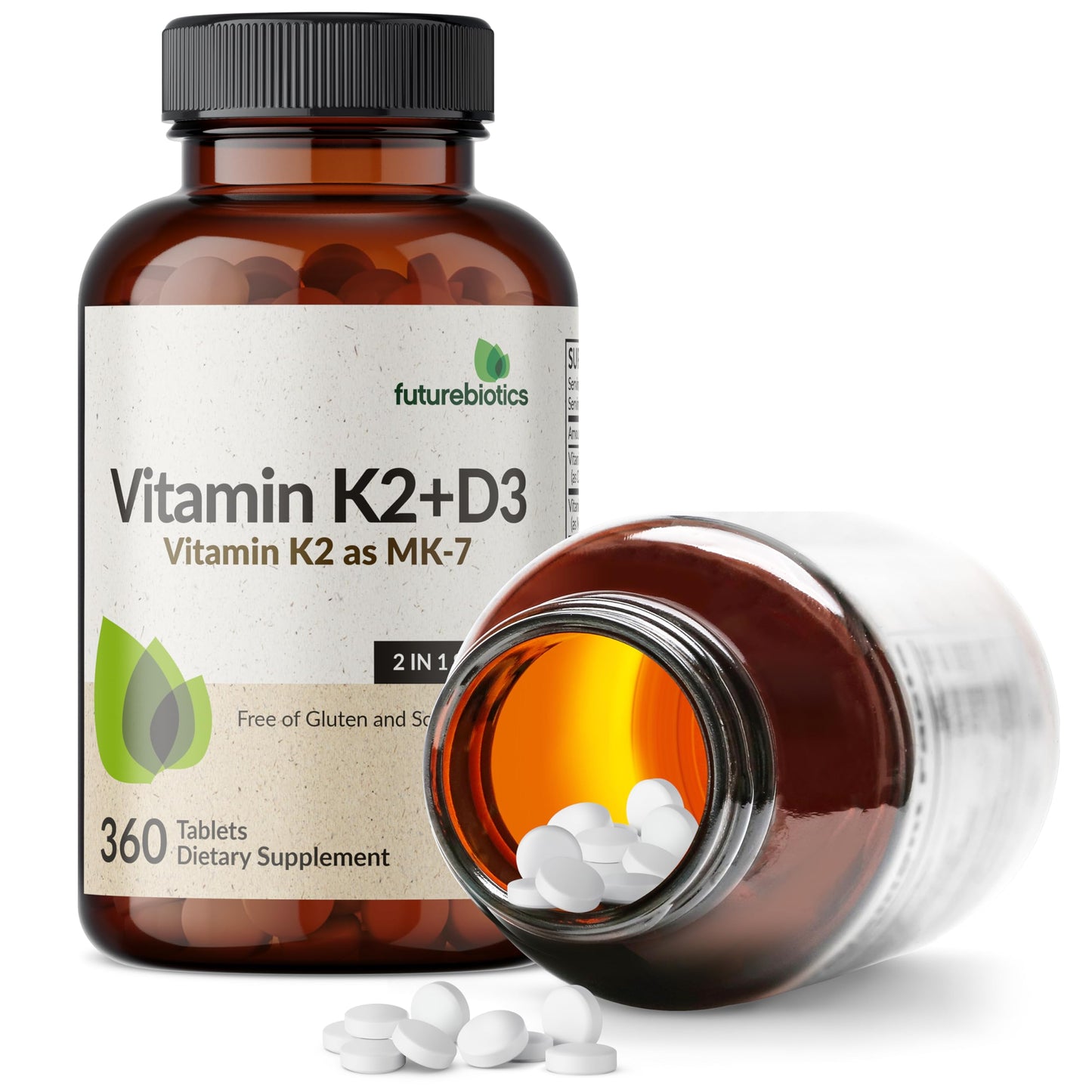 Futurebiotics Vitamin K2 with D3 360 Tablets