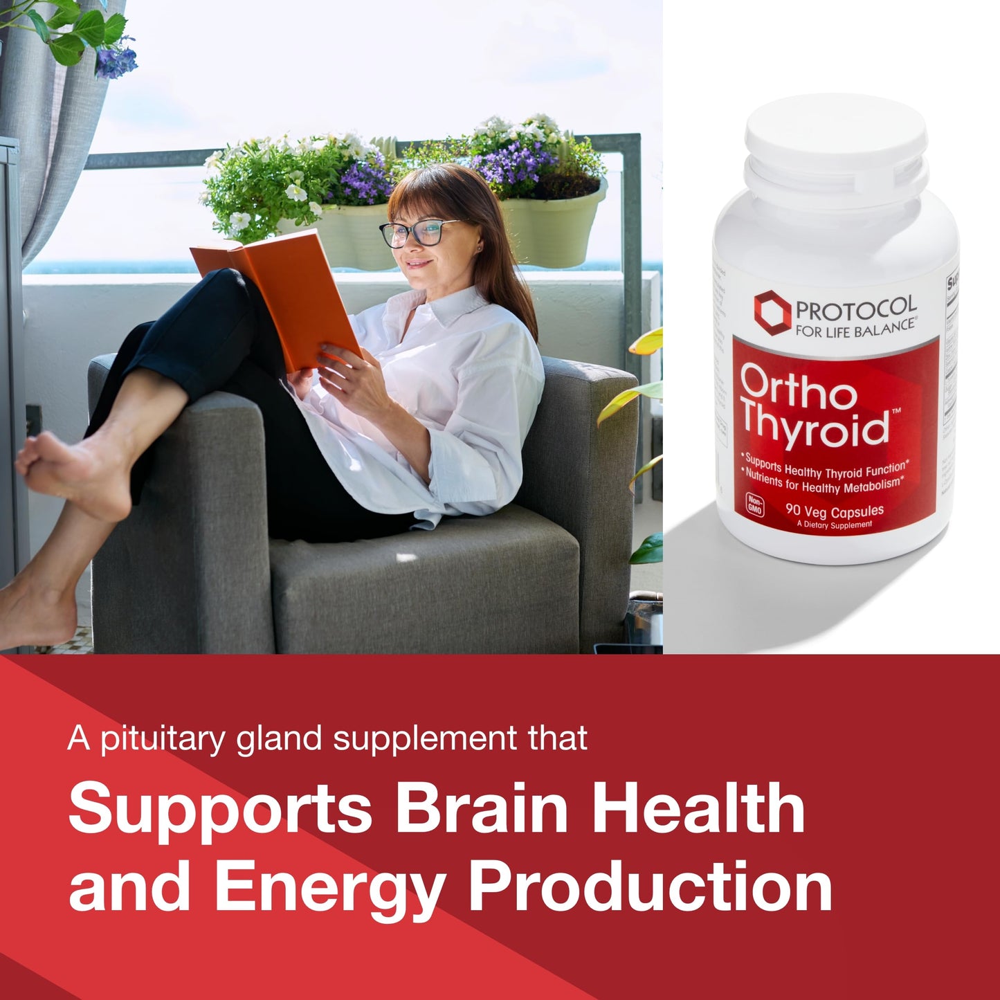 Protocol for Life Balance Ortho Thyroid Veg Capsules, 90 Capsules