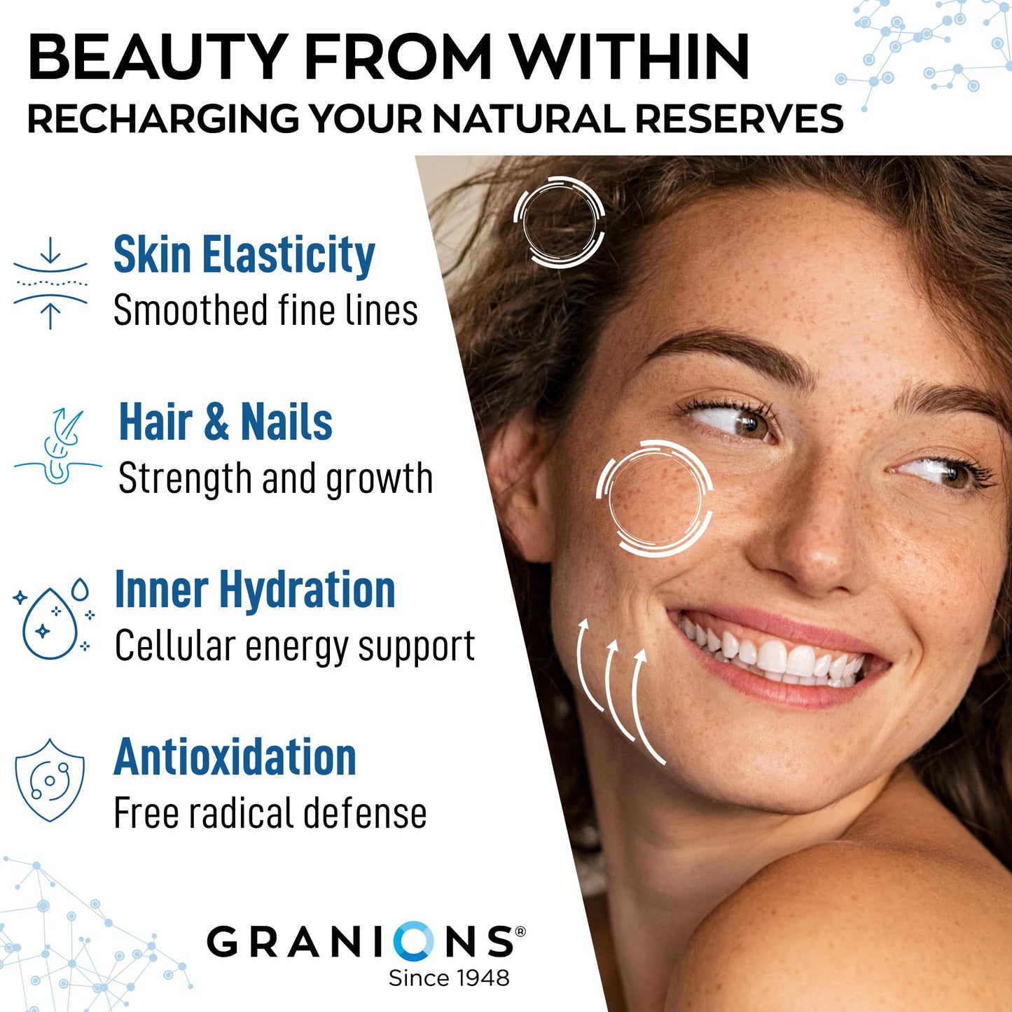 Granions Marine Collagen Powder Supplement, 9.7 oz