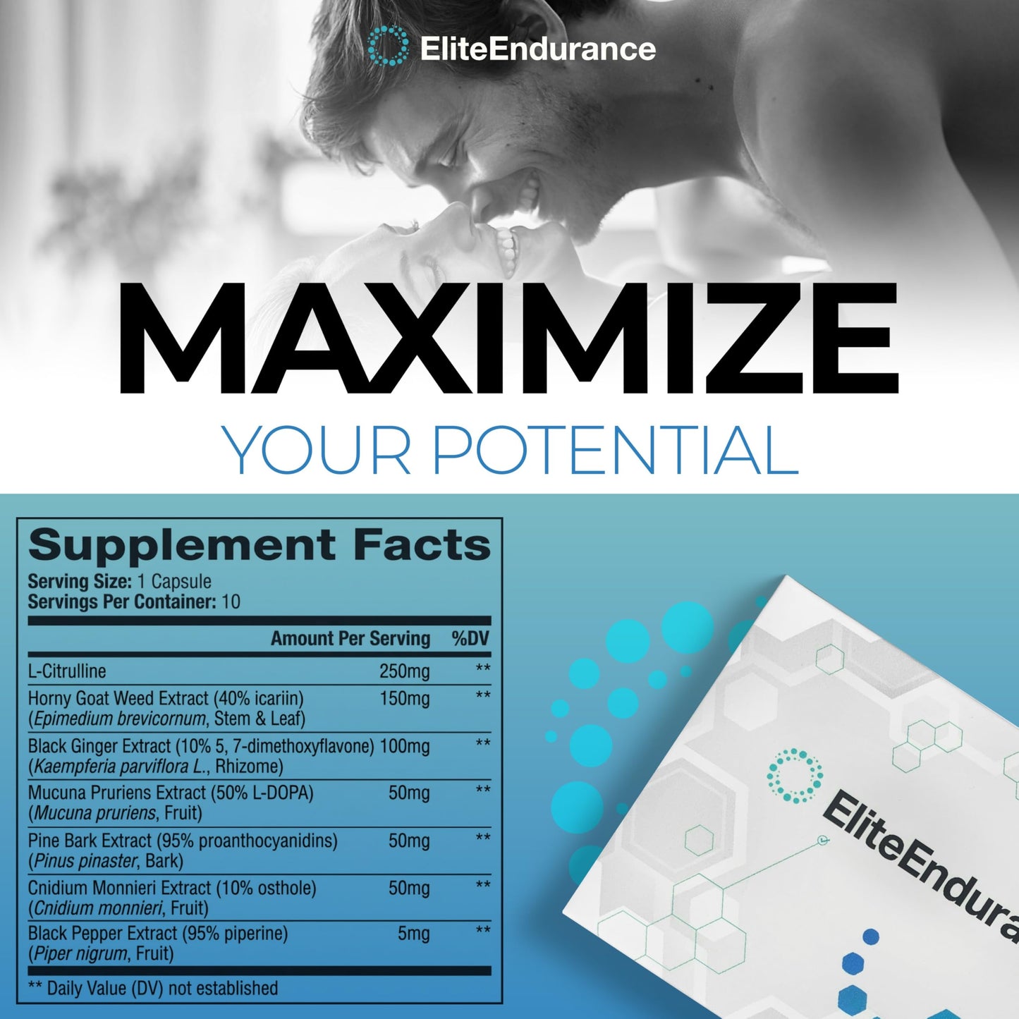 EliteEndurance Maximise Stamina, Energy & Endurance – Male Performance Supplement Capsule 10 Count