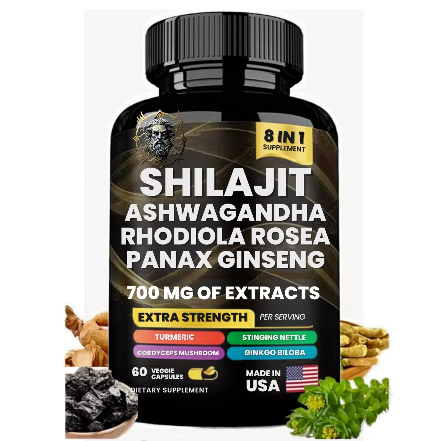 Jupiter Blessing Shilajit Supplement with Fulvic Acid Capsule 1 Count