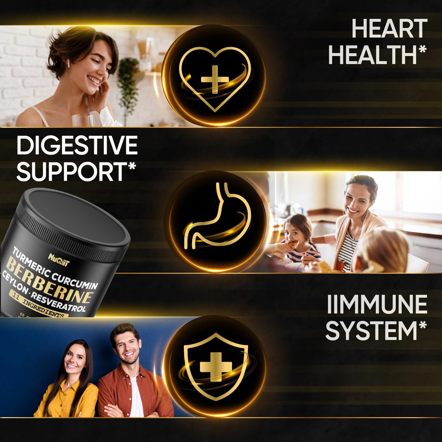 NUQIIT Berberine Supplement 60 Capsules