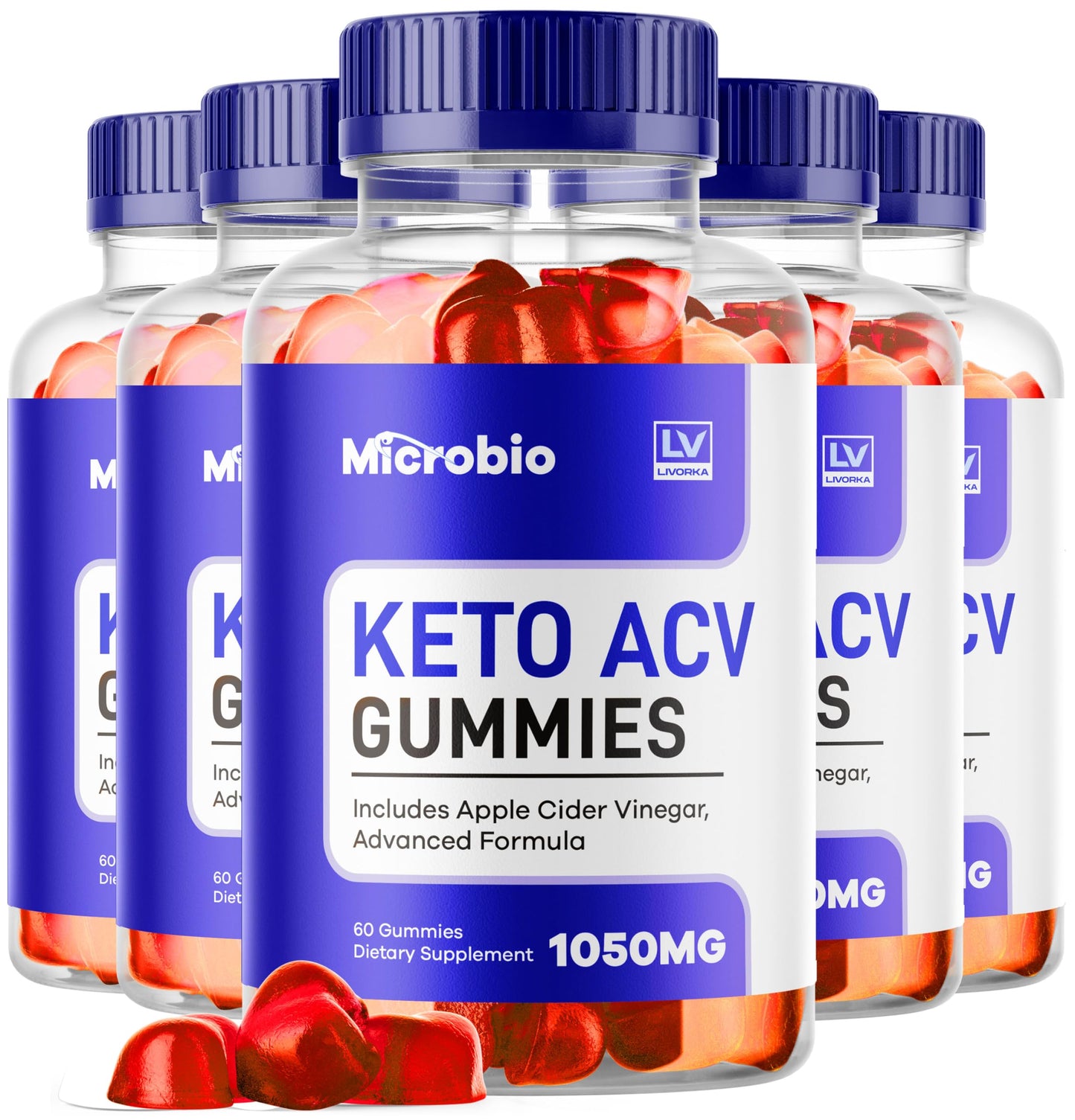 LIVORKA Microbio Keto ACV Gummies, 300 Gummies