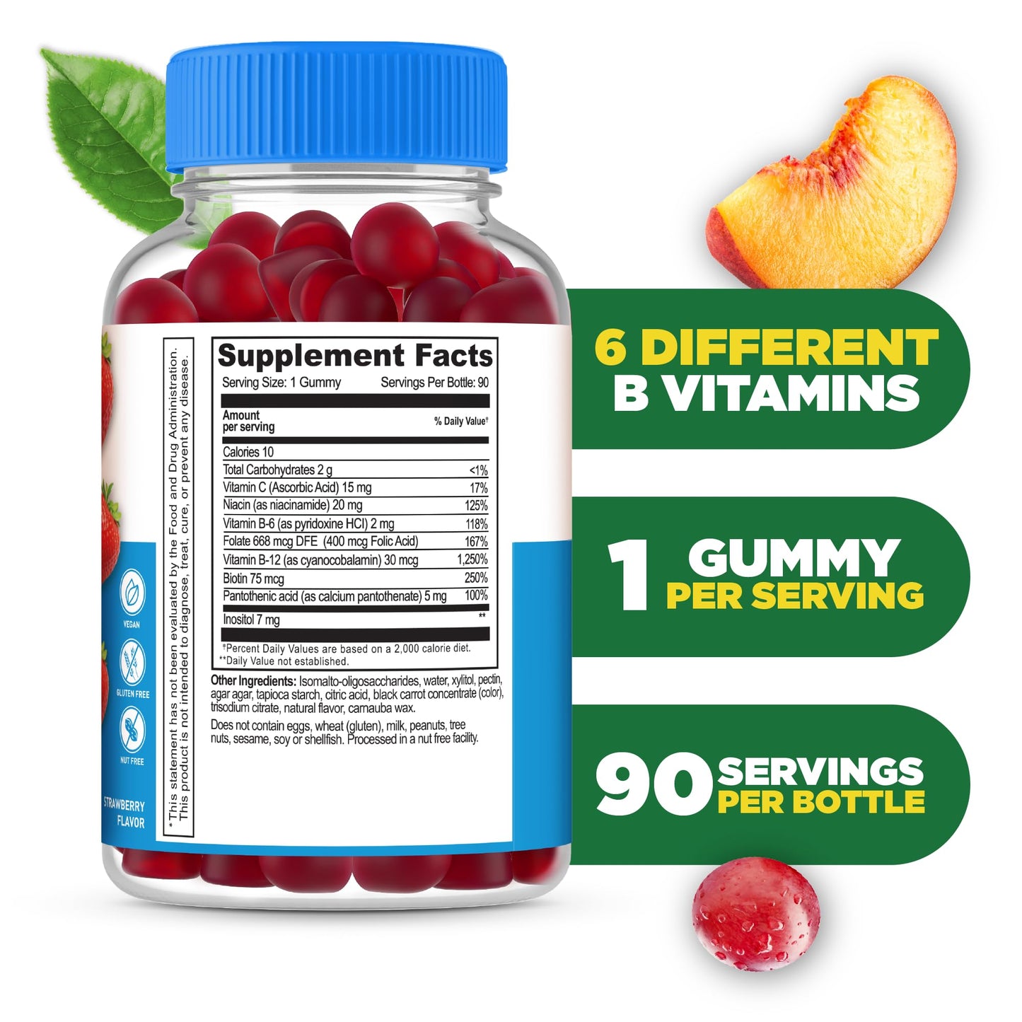 Lifeable Vitamin B Complex Gummies 90