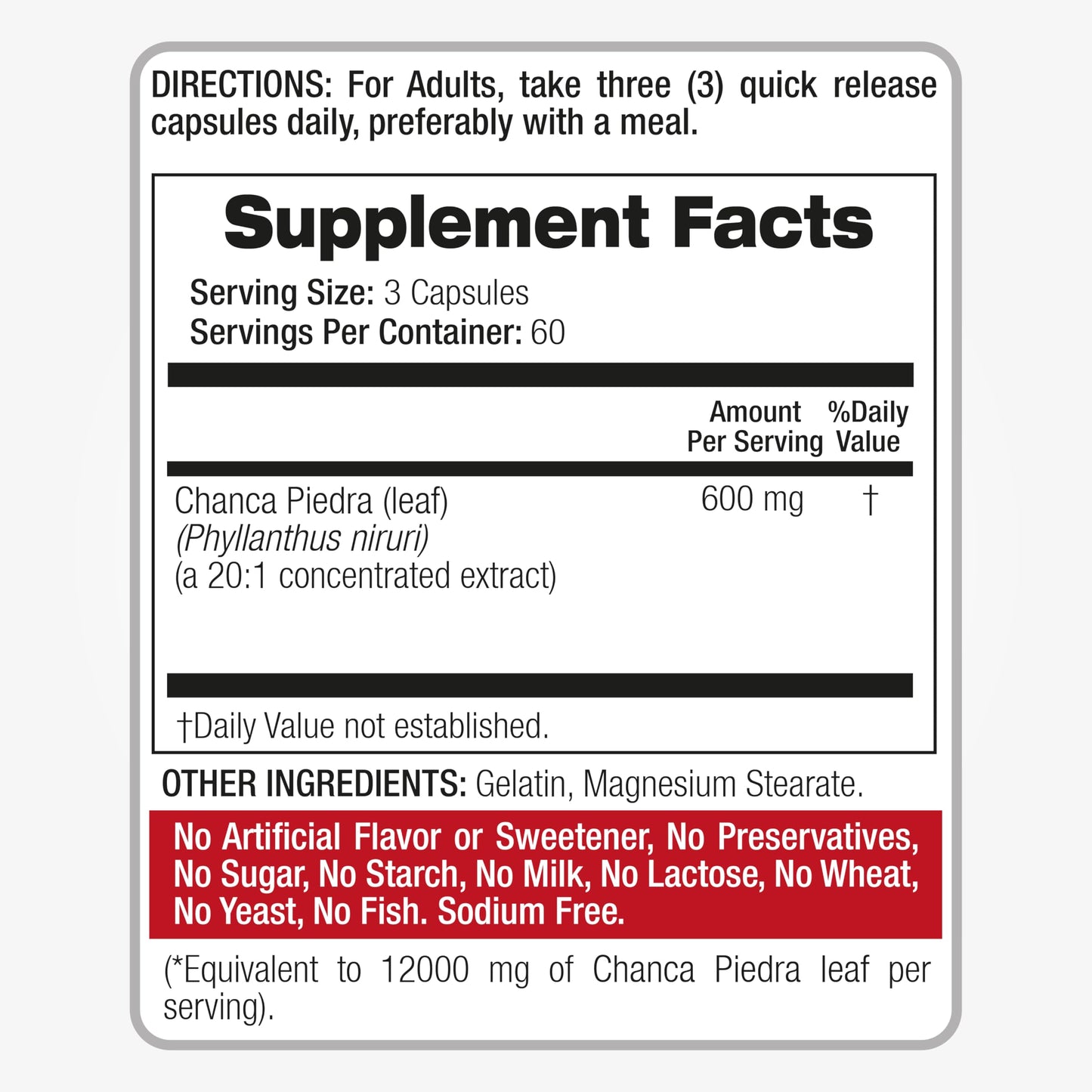 FITO MEDIC'S Chanca Piedra Capsules, 180 Count