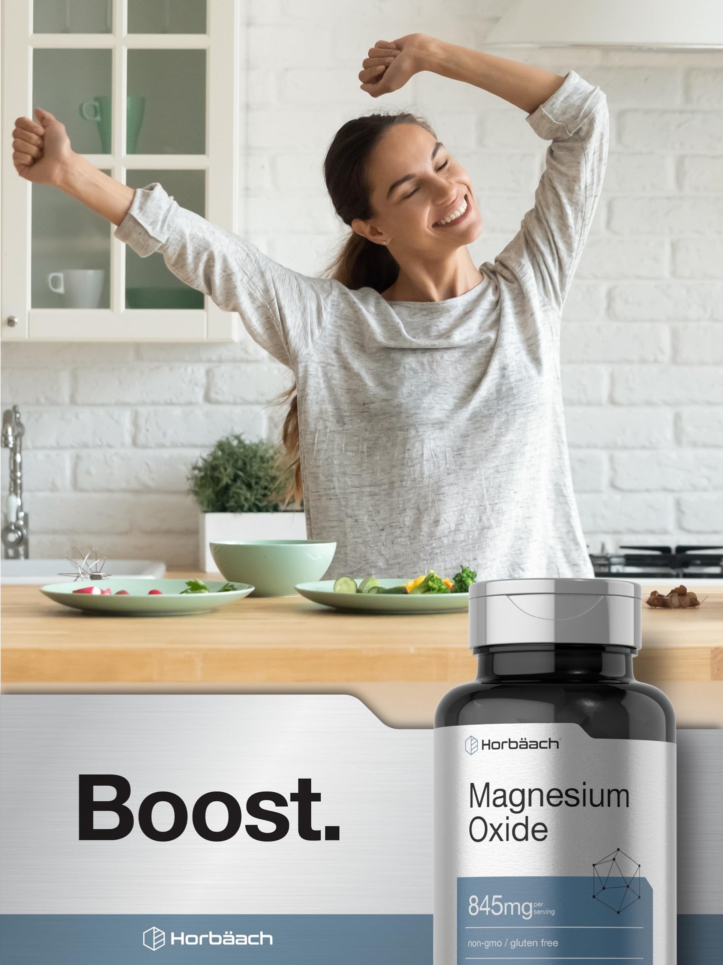 Horbäach Magnesium Oxide 845 mg Caplets 200