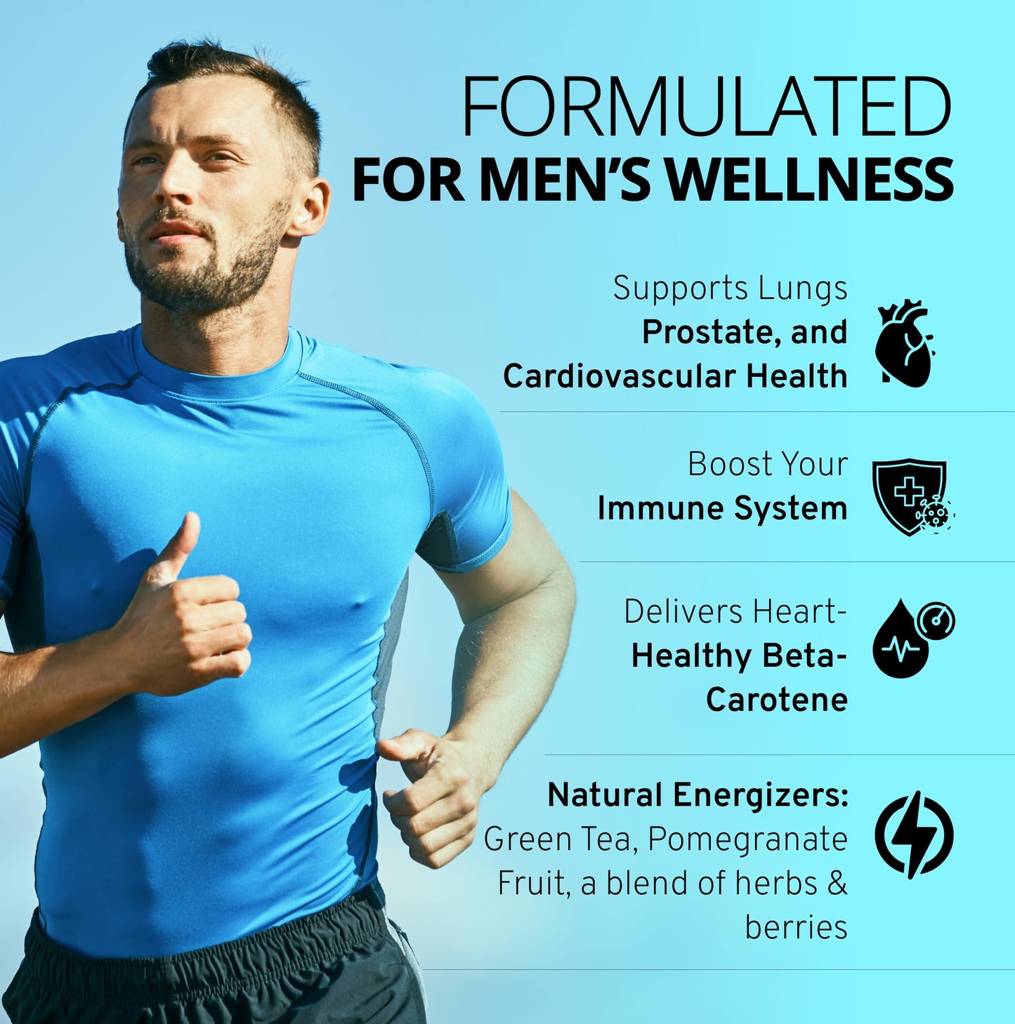 Stellar Labs Men's Low FODMAP Vegan Daily Multivitamin Capsules, 1 Count