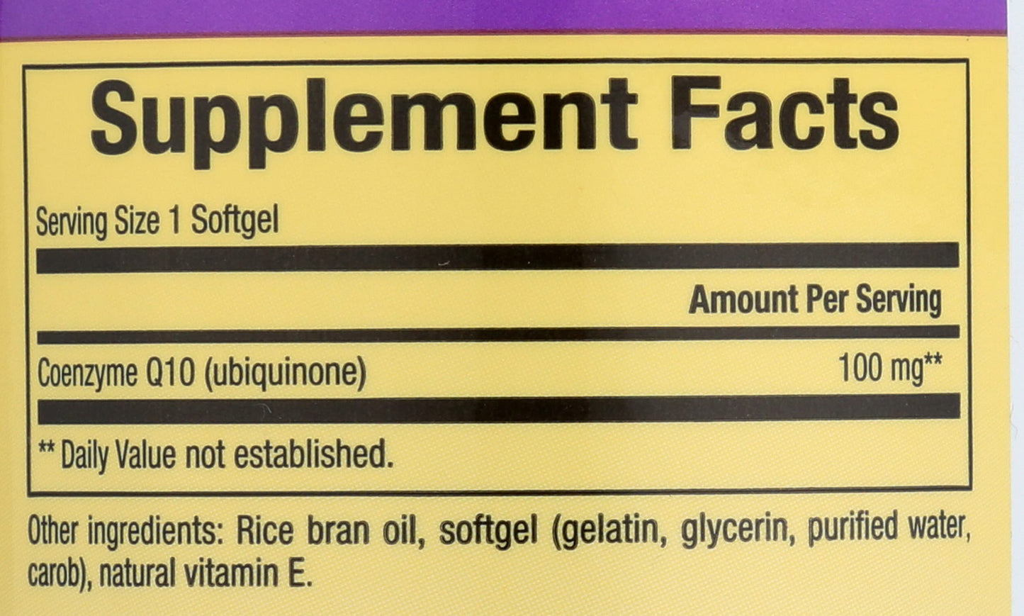 Natural Factors Coenzyme Q10 Softgels 100mg, 30 Count