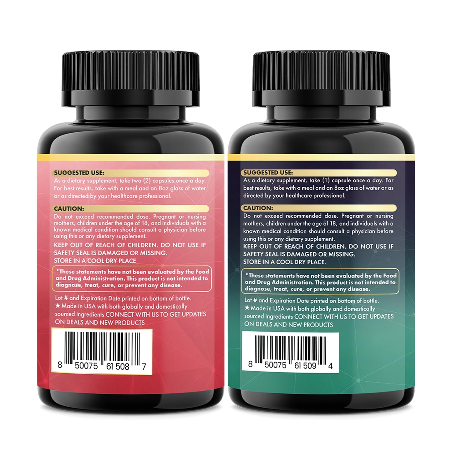 Parrox Dynamic Duo Herbal Bundle Capsules 120 Count